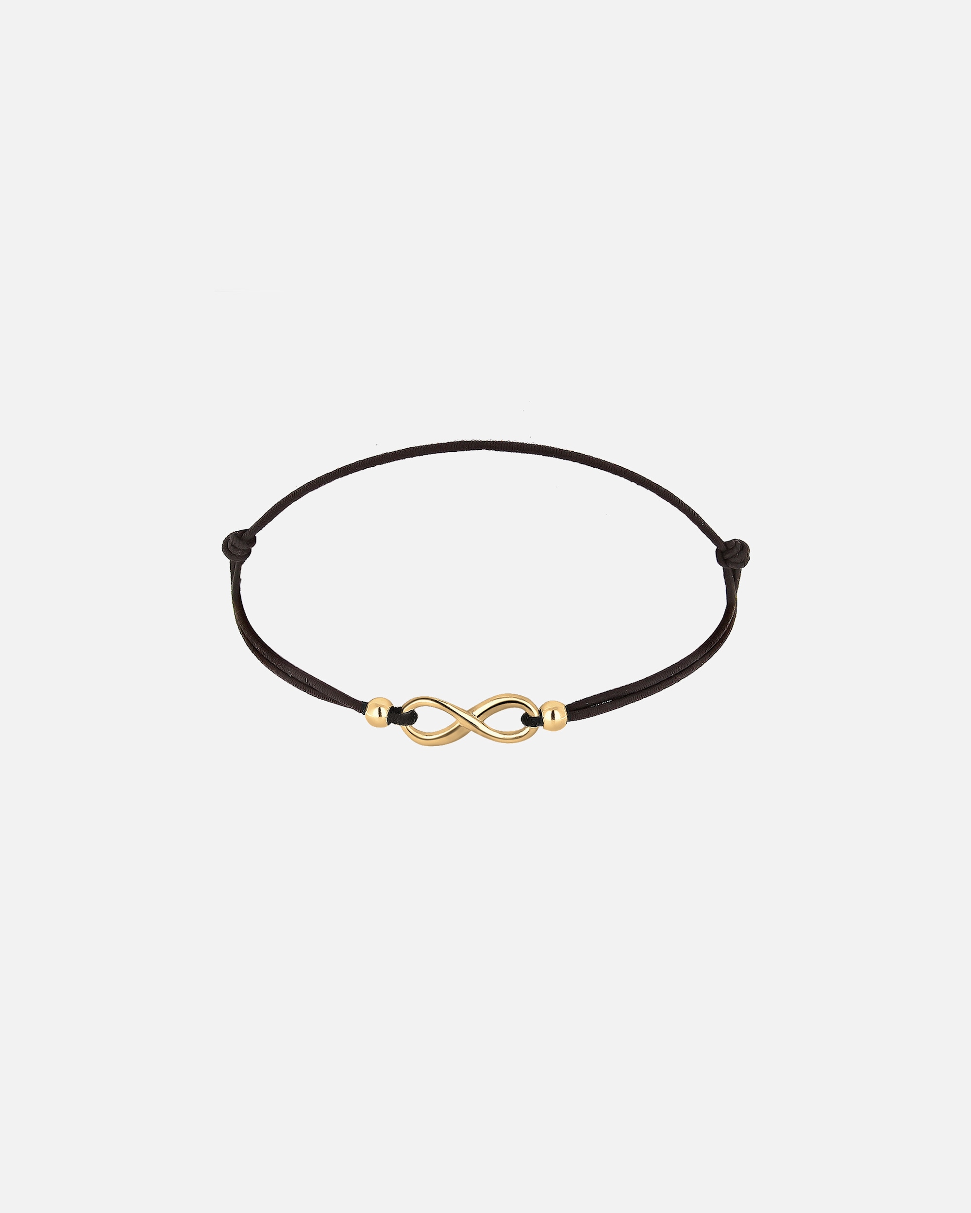 Bransoletka dla Kobieta Elli Damski symbol nieskończoności Infinity elastyczny czarny w srebrze 925 Sterling Silver goldfarben