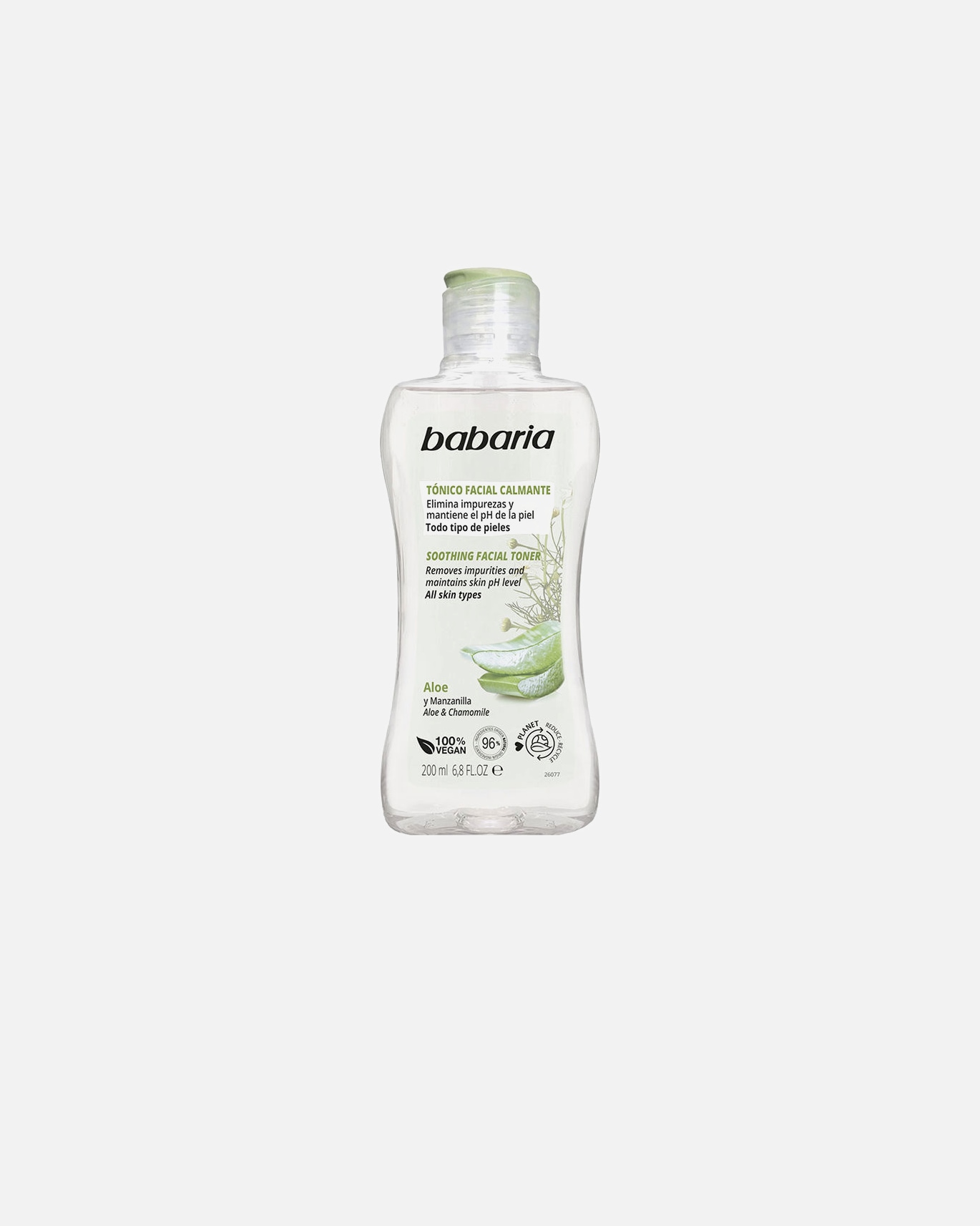 Tonik do twarzy dla Unisex Babaria ALOE VERA kojący tonik do twarzy 300 ml