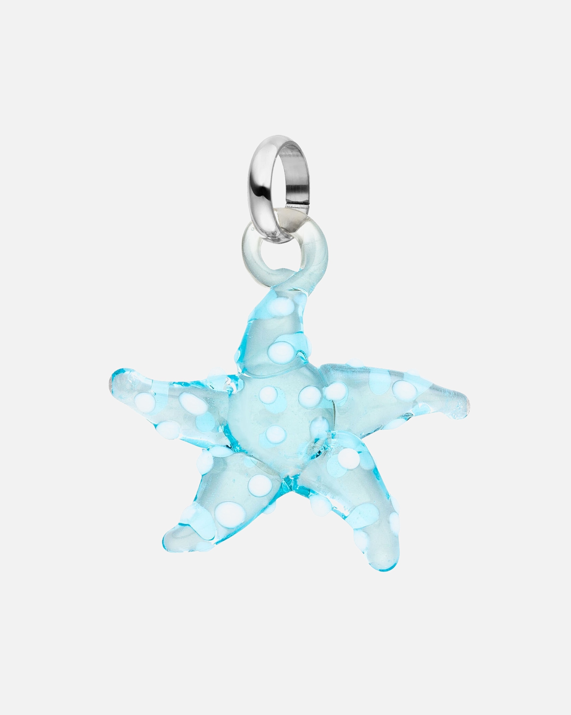 Zawieszka dla Unisex Purelei Purelei Czar Glass Starfish Srebrny