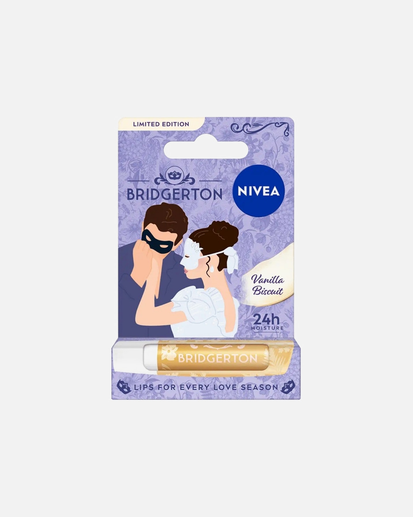 Pomadka do ust dla Kobieta NIVEA Bridgerton Edition Sophie&Benedict Vanilla Biscuit