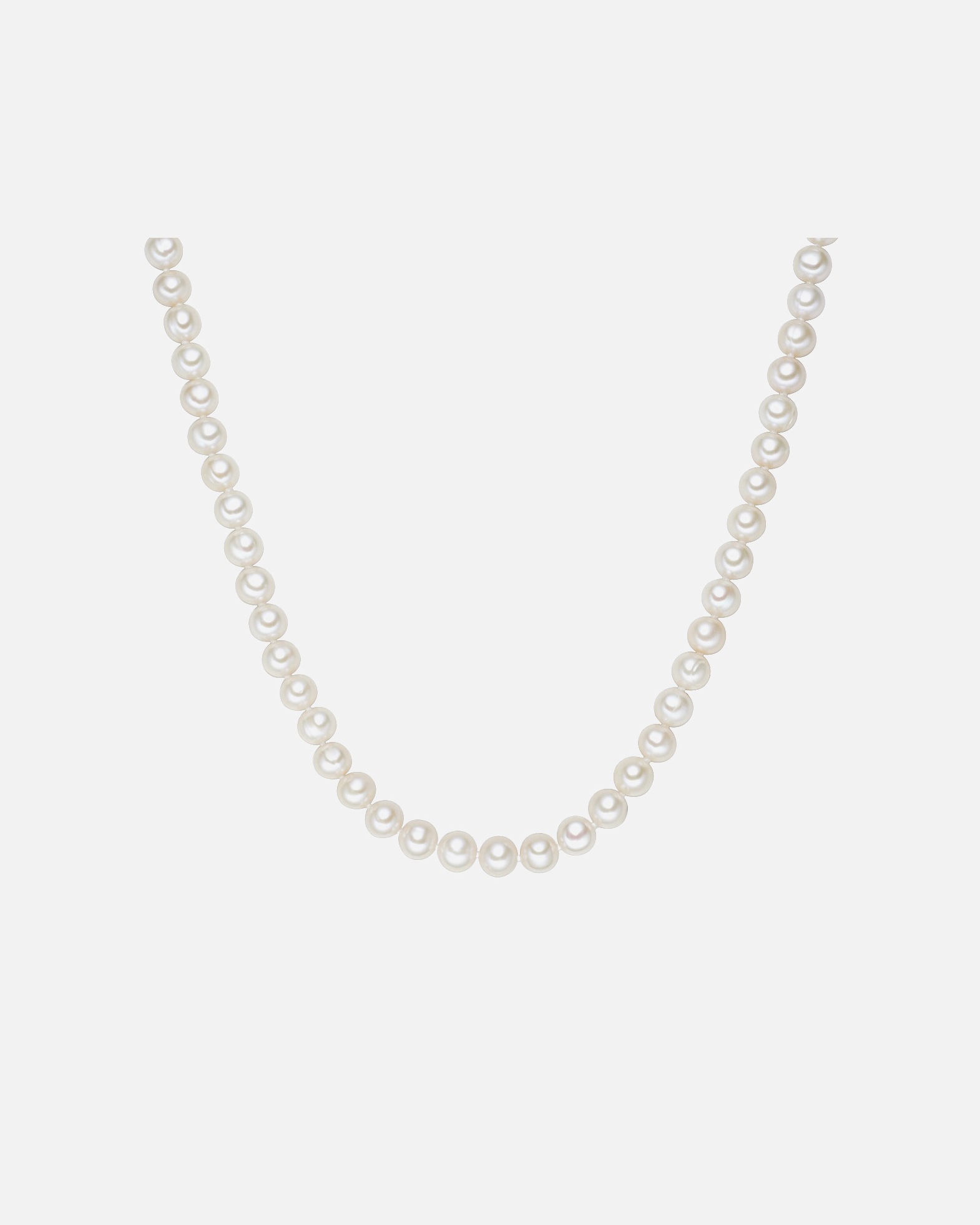 Naszyjnik dla Kobieta Valero Pearls Naszyjnik z pereł srebro wysokiej próby Perła hodowlana słodkowodna srebrny 40 cm + 5 cm