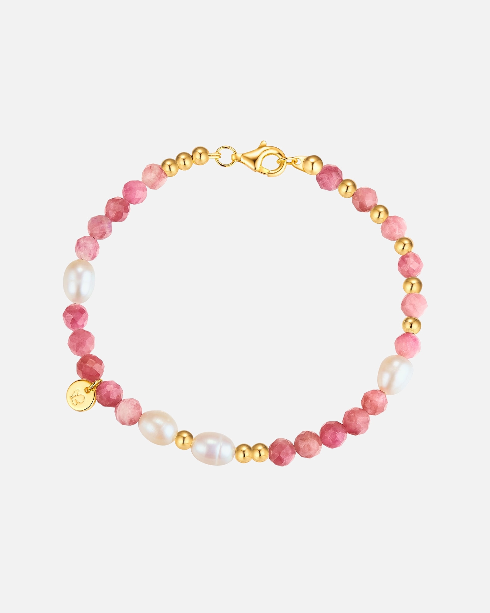 Bransoletka dla Kobieta Bransoletka z Srebro wysokiej próby w Żółte złoto 21 cm