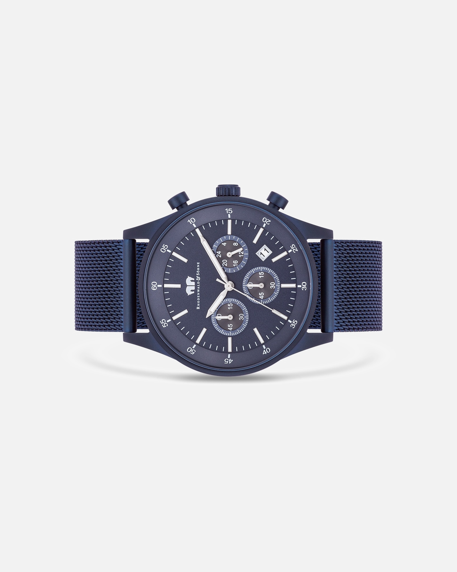 Zegar dla Mężczyzna Rhodenwald & Söhne Chronograf Goodwill Niebieski Stal nierdzewna Niebieski 43,0 mm