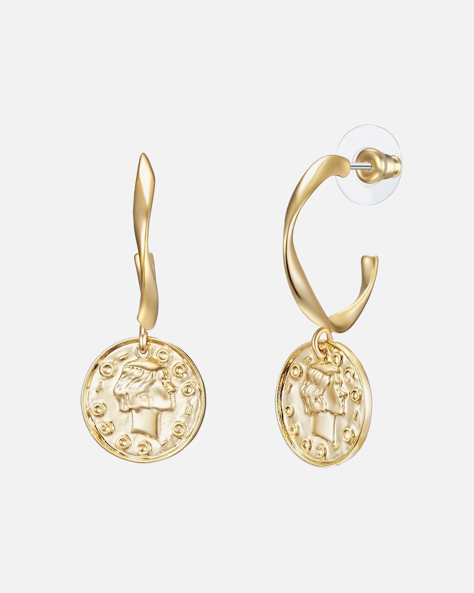 Kolczyki dla Kobieta Lulu & Jane Moneta Stop metali 43,1 mm