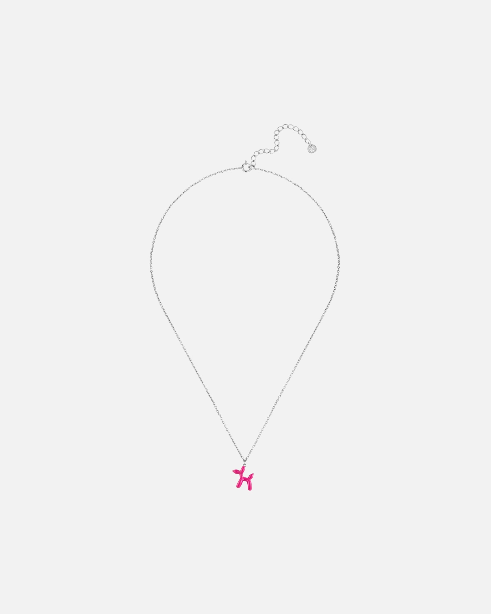 Naszyjnik dla Kobieta Glanzstücke München Łańcuszek Balonowy pies z Srebro wysokiej próby w Srebrny 40,0 cm Basiskette + 5,0 cm Verlängerung