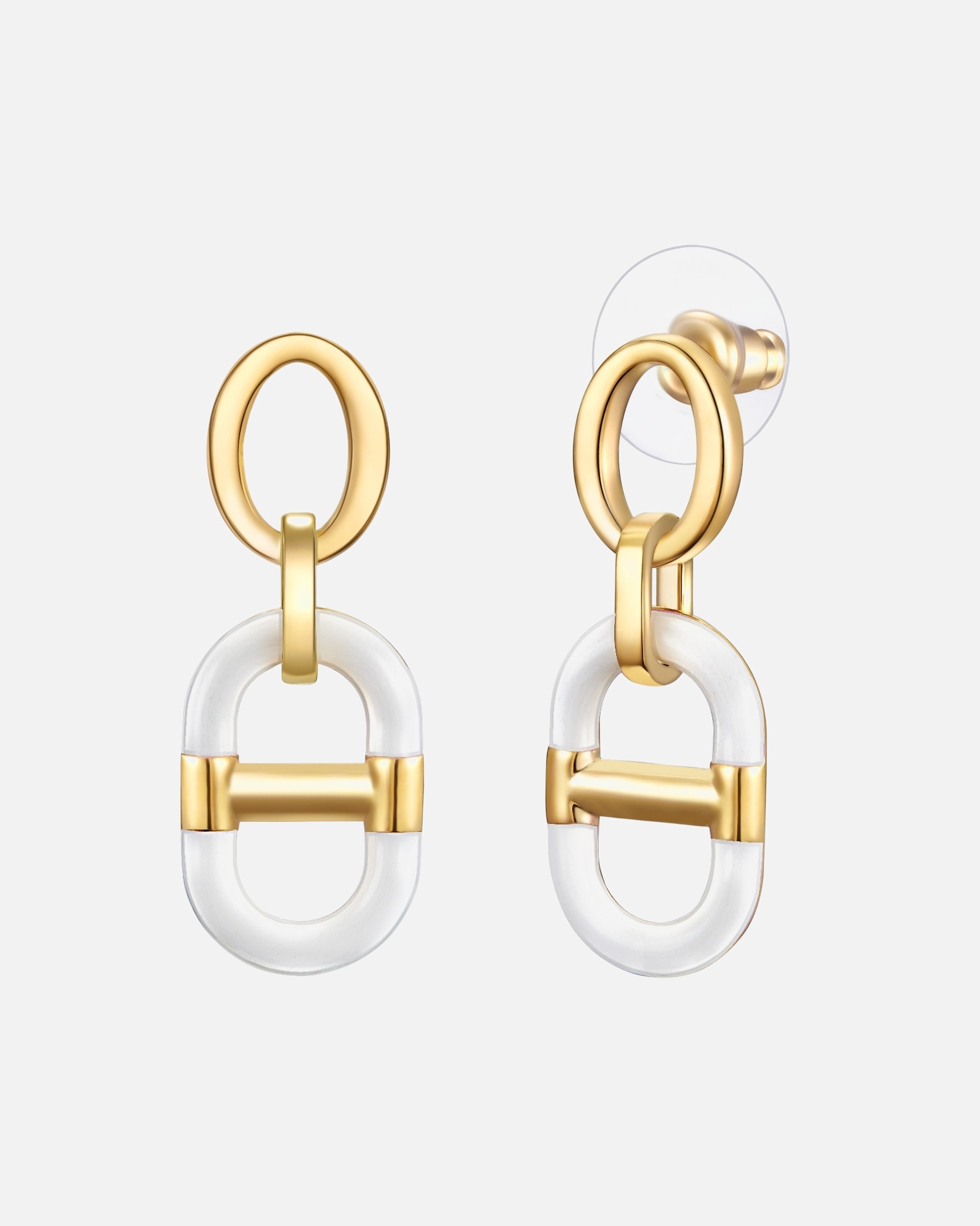 Kolczyki dla Kobieta Lulu & Jane Kolczyki Stop metali Żółte złoto 34,6 mm