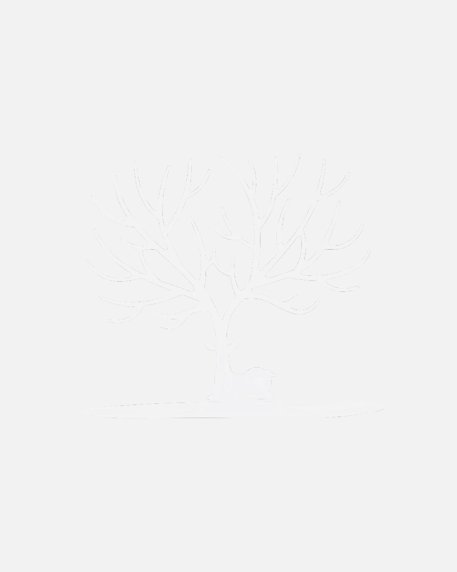 Sprawa dla Kobieta UNIQ Jeleń Biżuteria Drzewo Biały