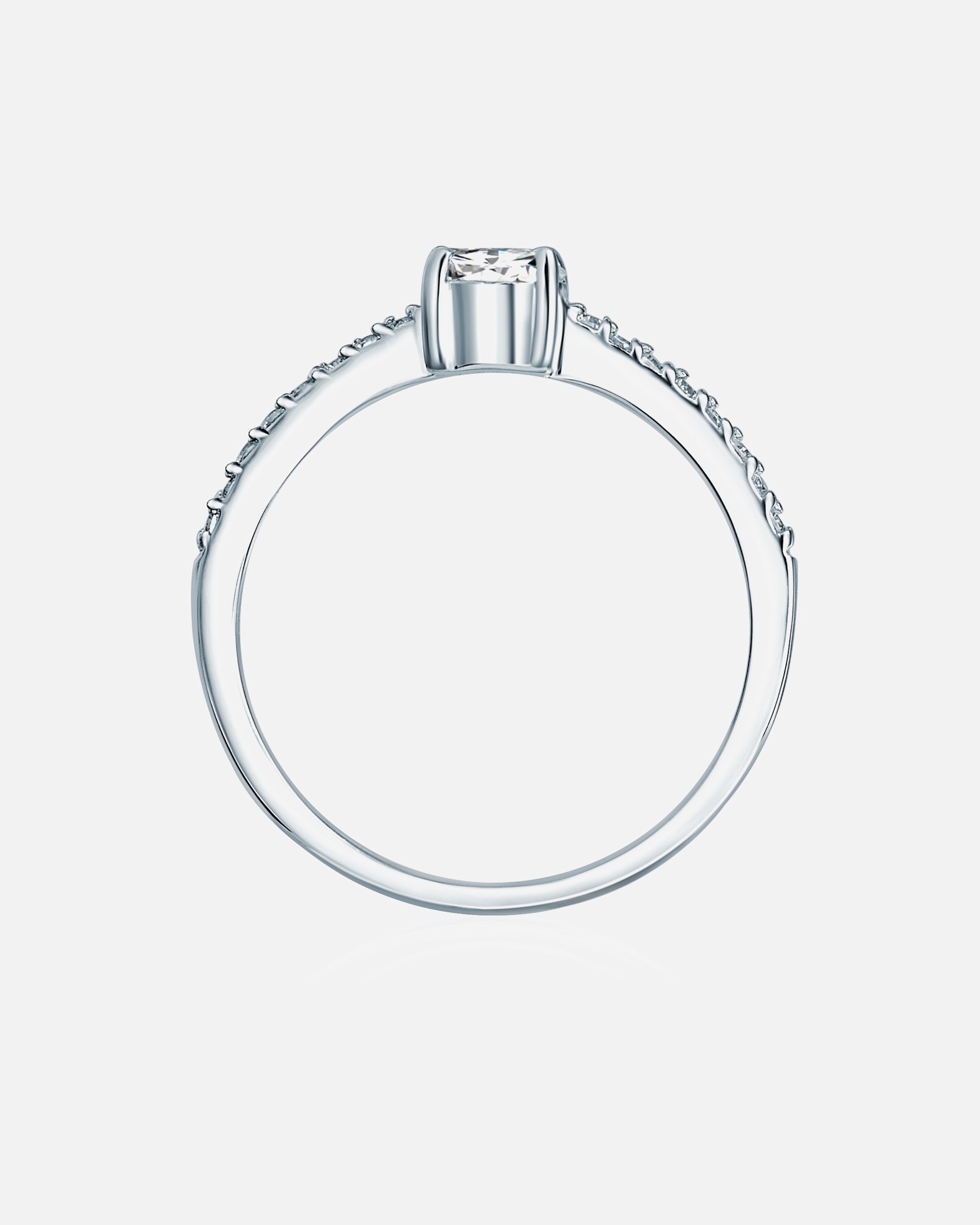 Pierścionek dla Kobieta Trilani Pierścionek z Srebro wysokiej próby w Srebrny 61