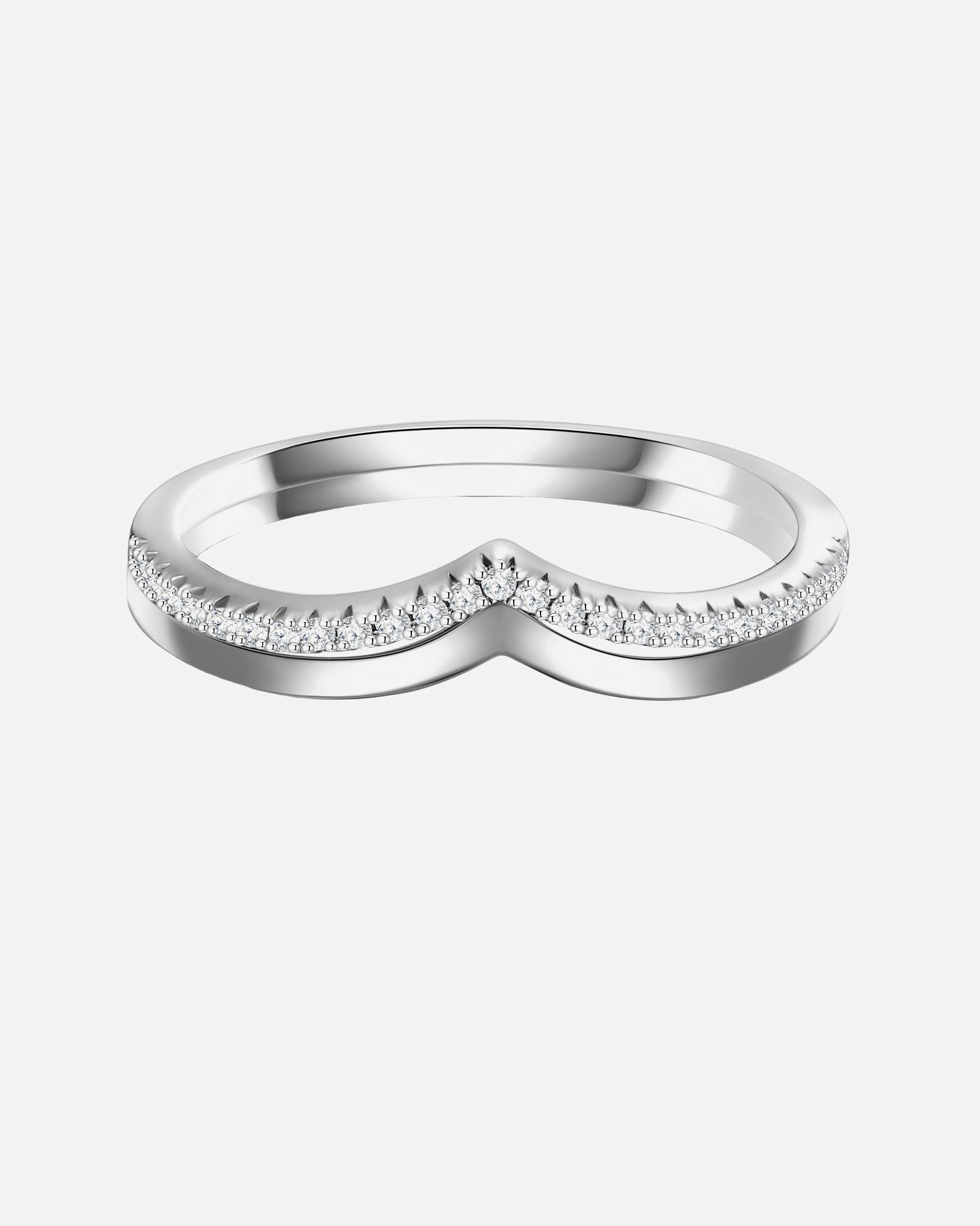 Pierścionek dla Kobieta Glanzstücke München Srebrny pierścionek srebro wysokiej próby Cyrkonia srebrny 50