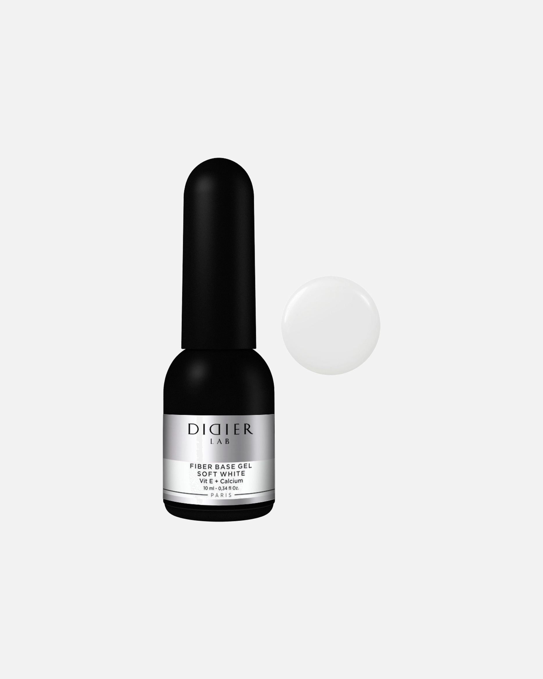 Lakier do paznokci dla Unisex Didier LAB Regenerująca baza do hybryd i żeli soft white