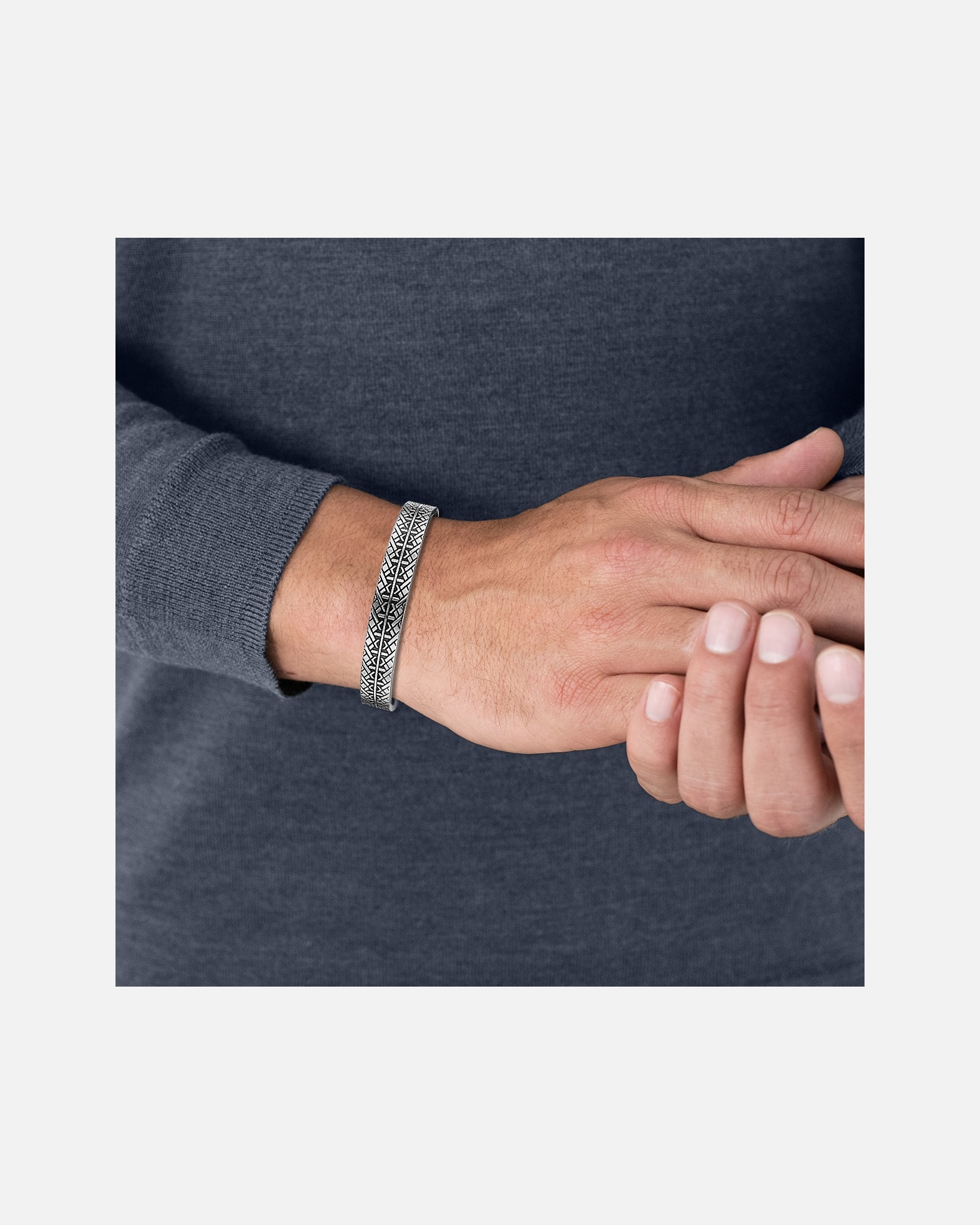 Bransoletka obręcz dla Mężczyzna True Rebels Stal nierdzewna 18,0 - 21,0 cm, flexibel einstellbar