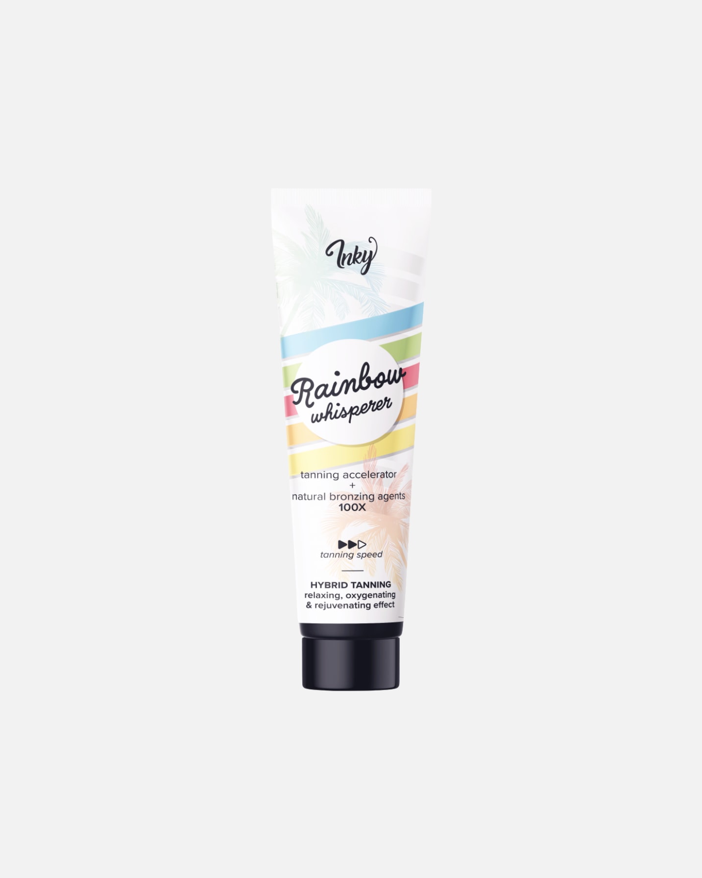 Balsam do opalania dla Unisex Inky Default Brand Line Rainbow Whisperer przyspieszacz opalania do lamp hybrydowych z ekstraktem z ametystu i hibiskusa 150 ml