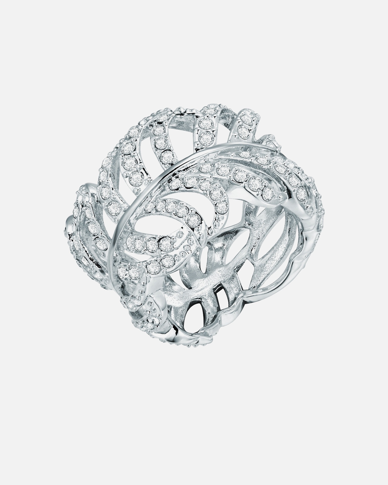 Pierścionek dla Kobieta Lulu & Jane Stop metali Zdobienie kryształkami Swarovski® 50