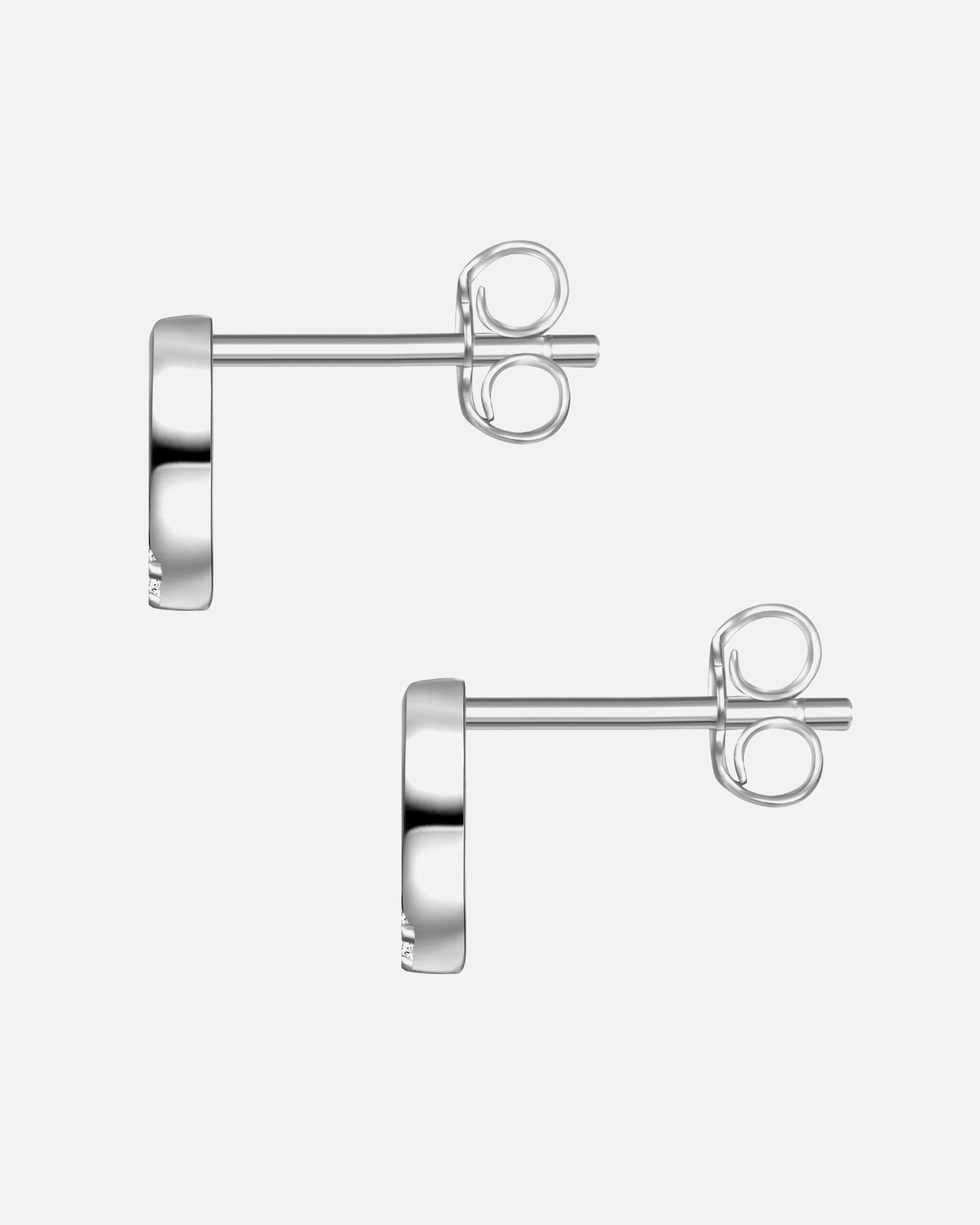 Kolczyki dla Kobieta Glanzstücke München Srebrne kolczyki sztyfty srebro wysokiej próby Cyrkonia żółte złoto 6,8 mm