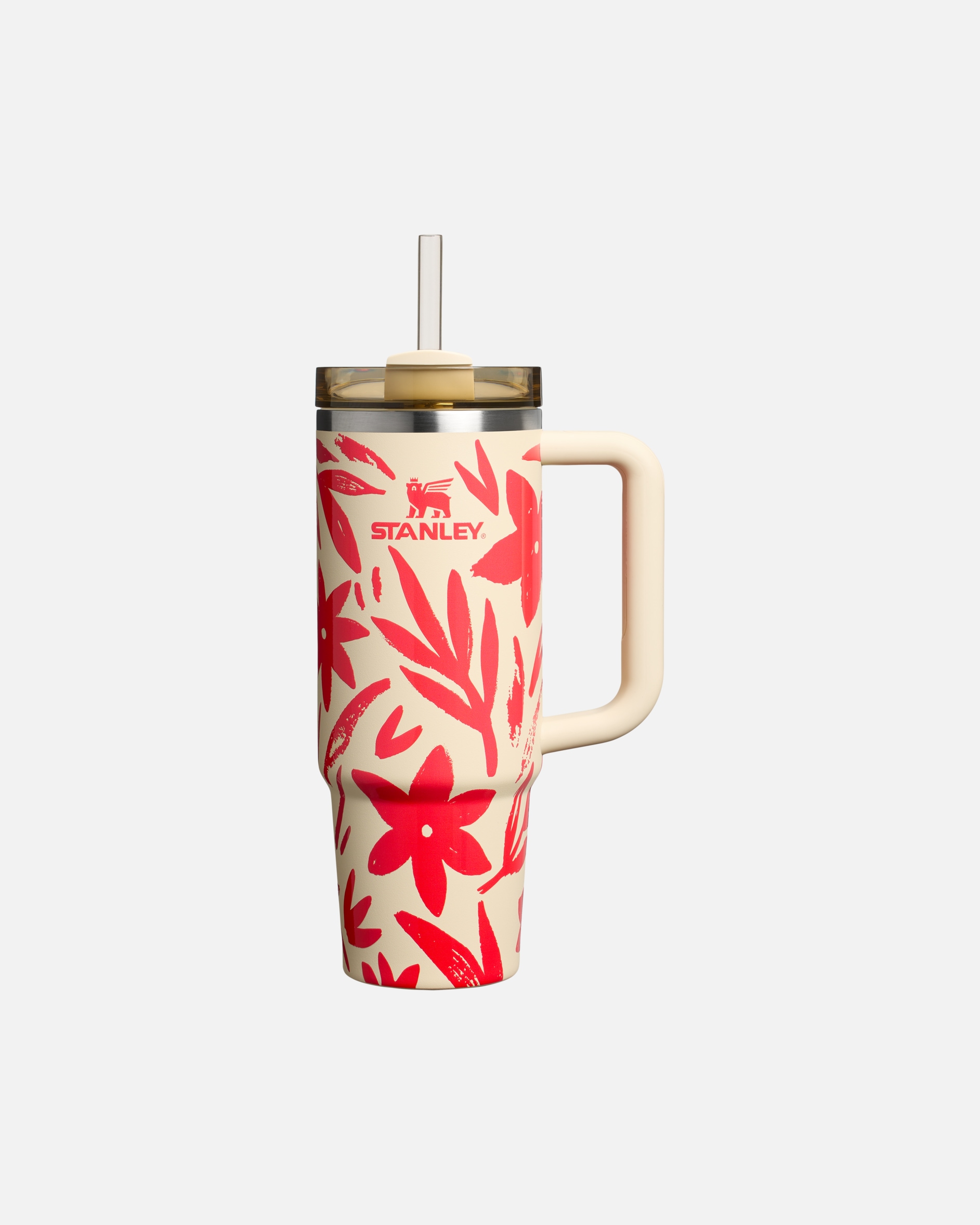 Bidon dla Unisex Stanley 1913 Kubek ze słomką - 0,89L - THE QUENCHER H2.0 FLOWSTATE™ TUMBLER Resort Floral