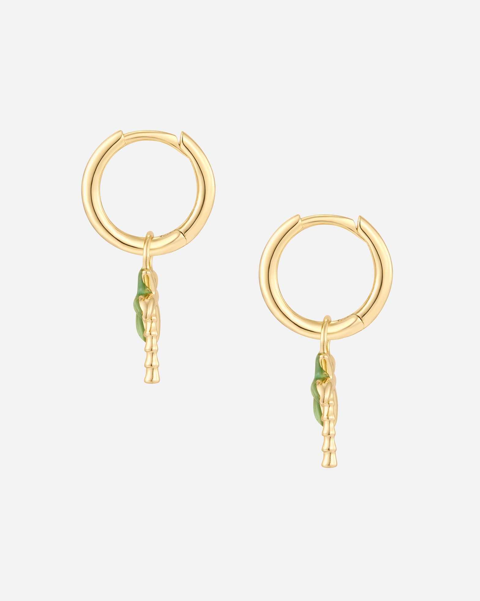 Obrączki dla Kobieta Glanzstücke München Srebrne kolczyki kreolki Palma Srebro wysokiej próby Żółte złoto 21,9 mm