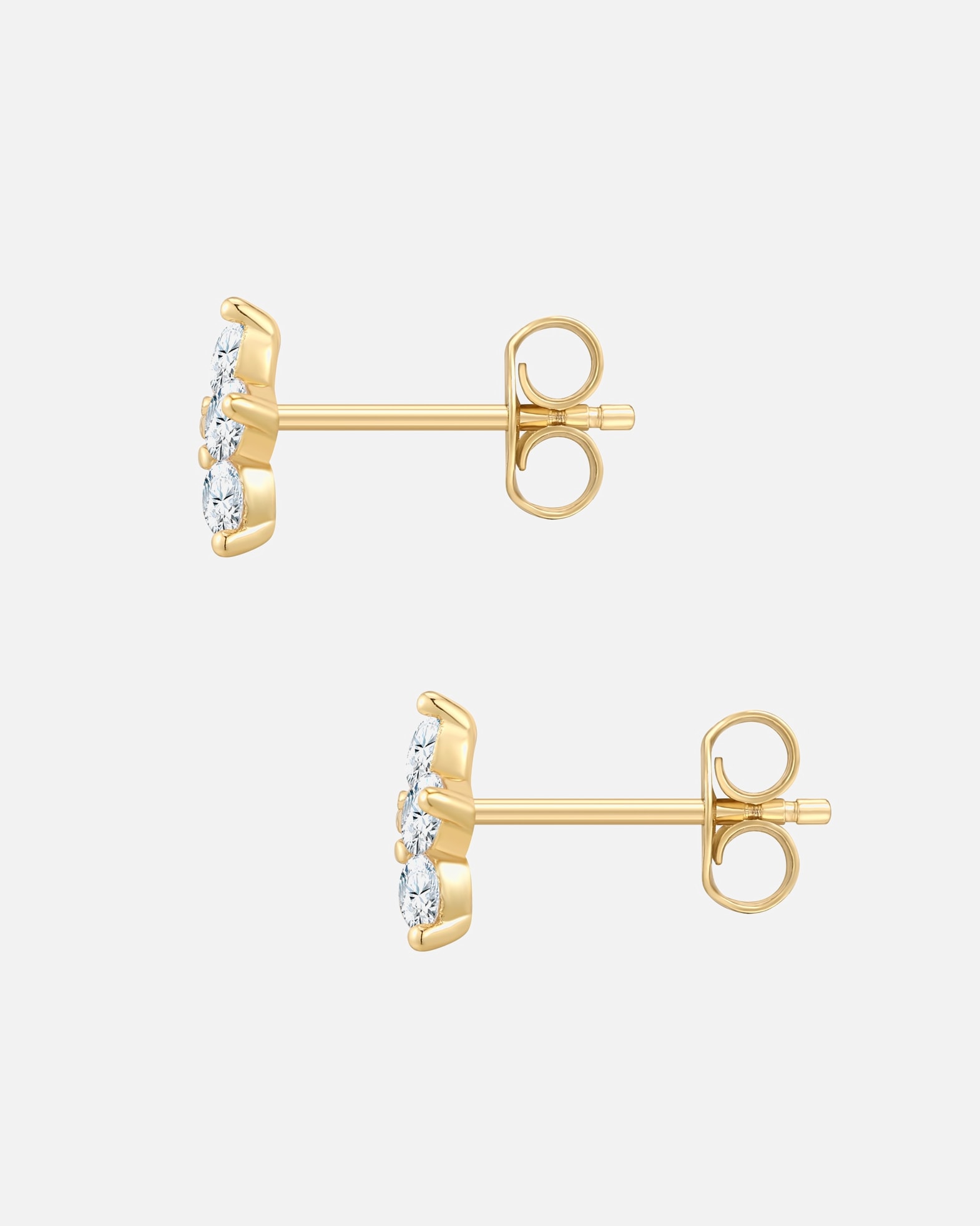 Kolczyki dla Kobieta Rafaela Donata Kolczyki Kwiat Srebro wysokiej próby Żółte złoto 8,3 mm