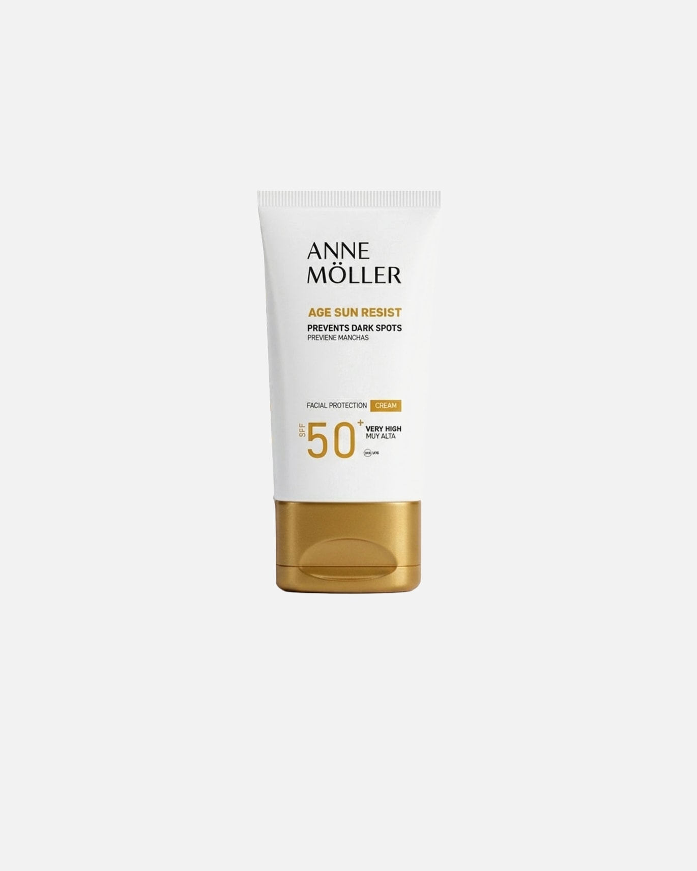 Krem do opalania dla Unisex Anne Möller AGE SUN RESIST zapobiega powstawaniu ciemnych plam SPF50+ 50 ml