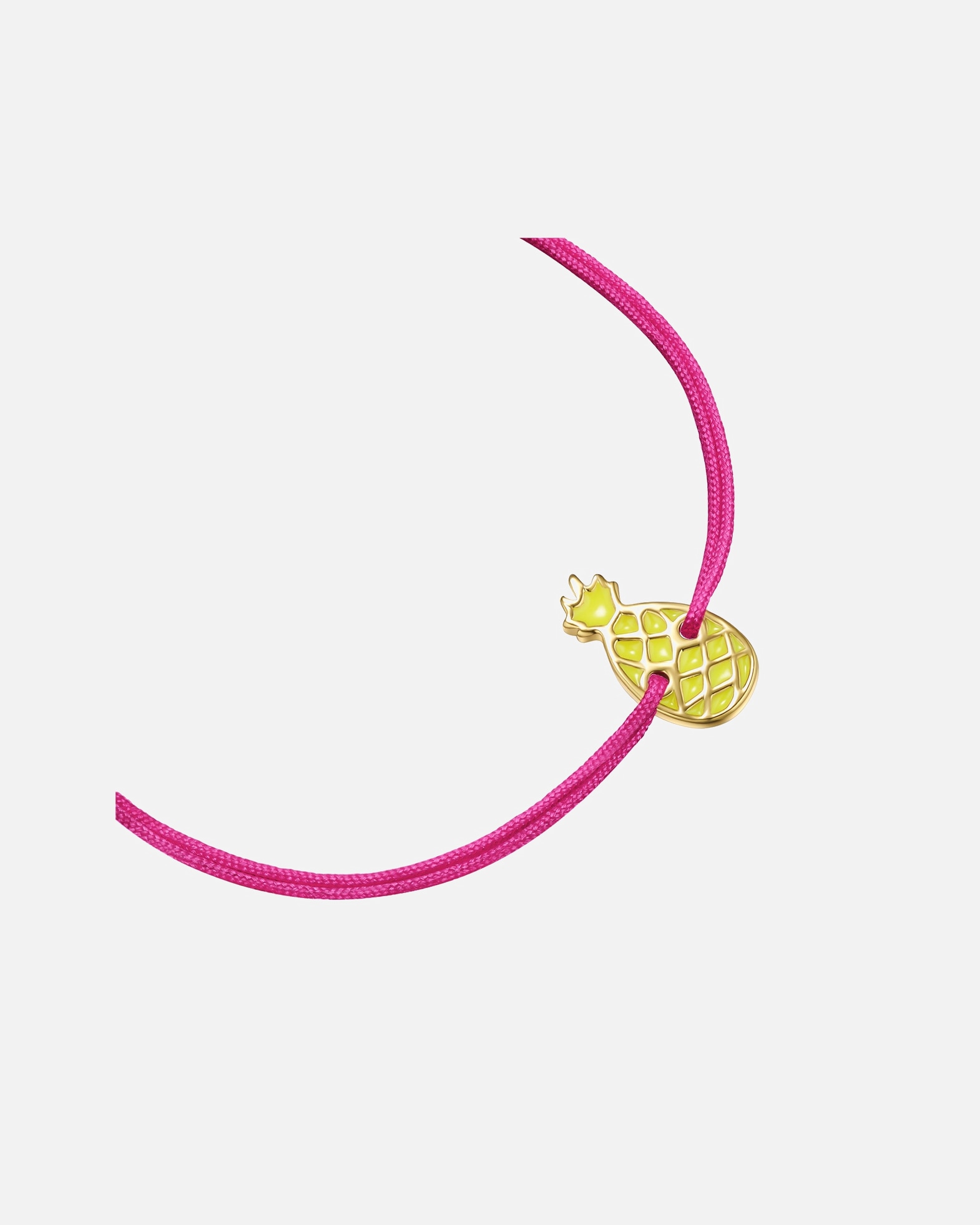 Bransoletka dla Kobieta Glanzstücke München Bransoletka Ananas Tkanina Żółte złoto 15,0 - 22,0 cm, flexibel einstellbar