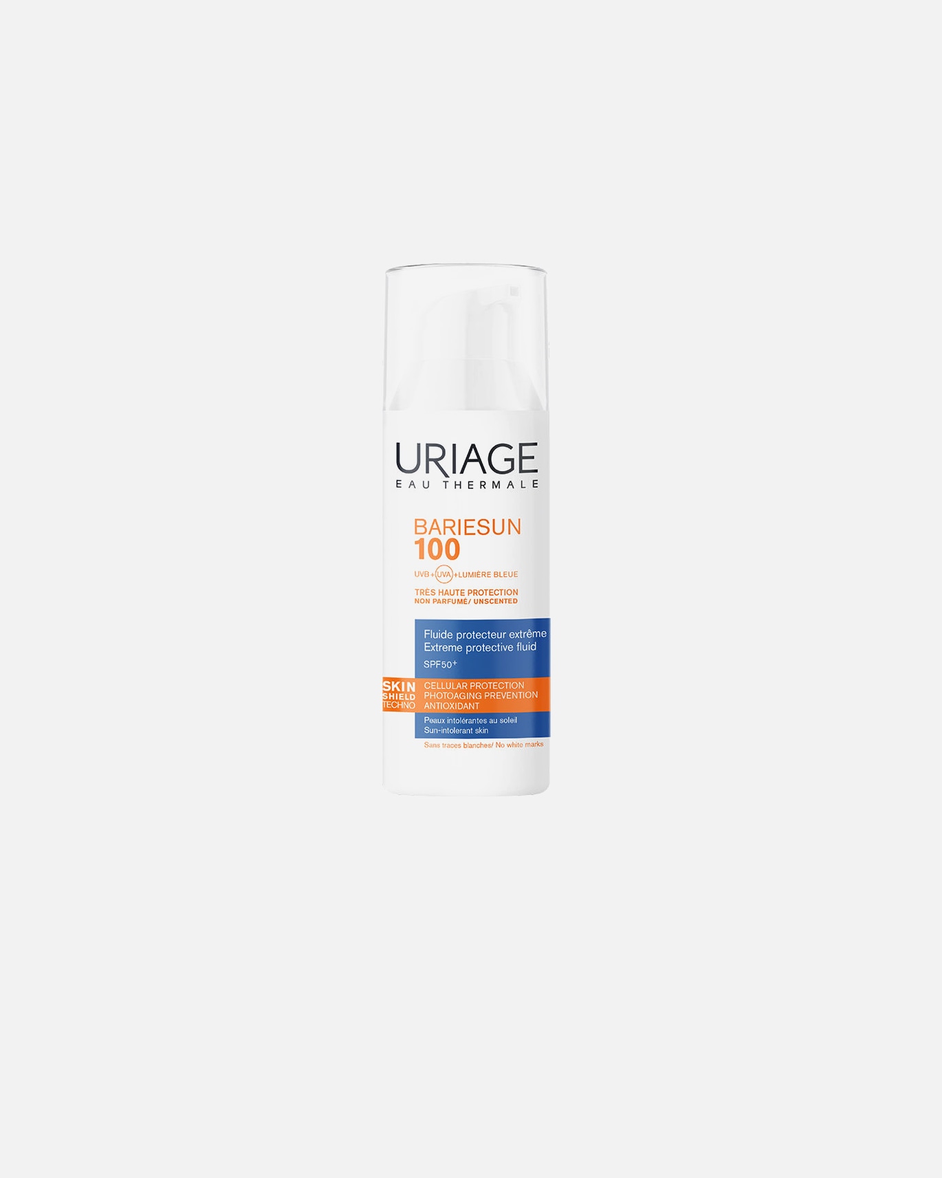 Krem przeciwsłoneczny do twarzy dla Unisex Uriage BARIÉSUN 100 do skóry z nietolerancją słońca SPF50+ 50 ml