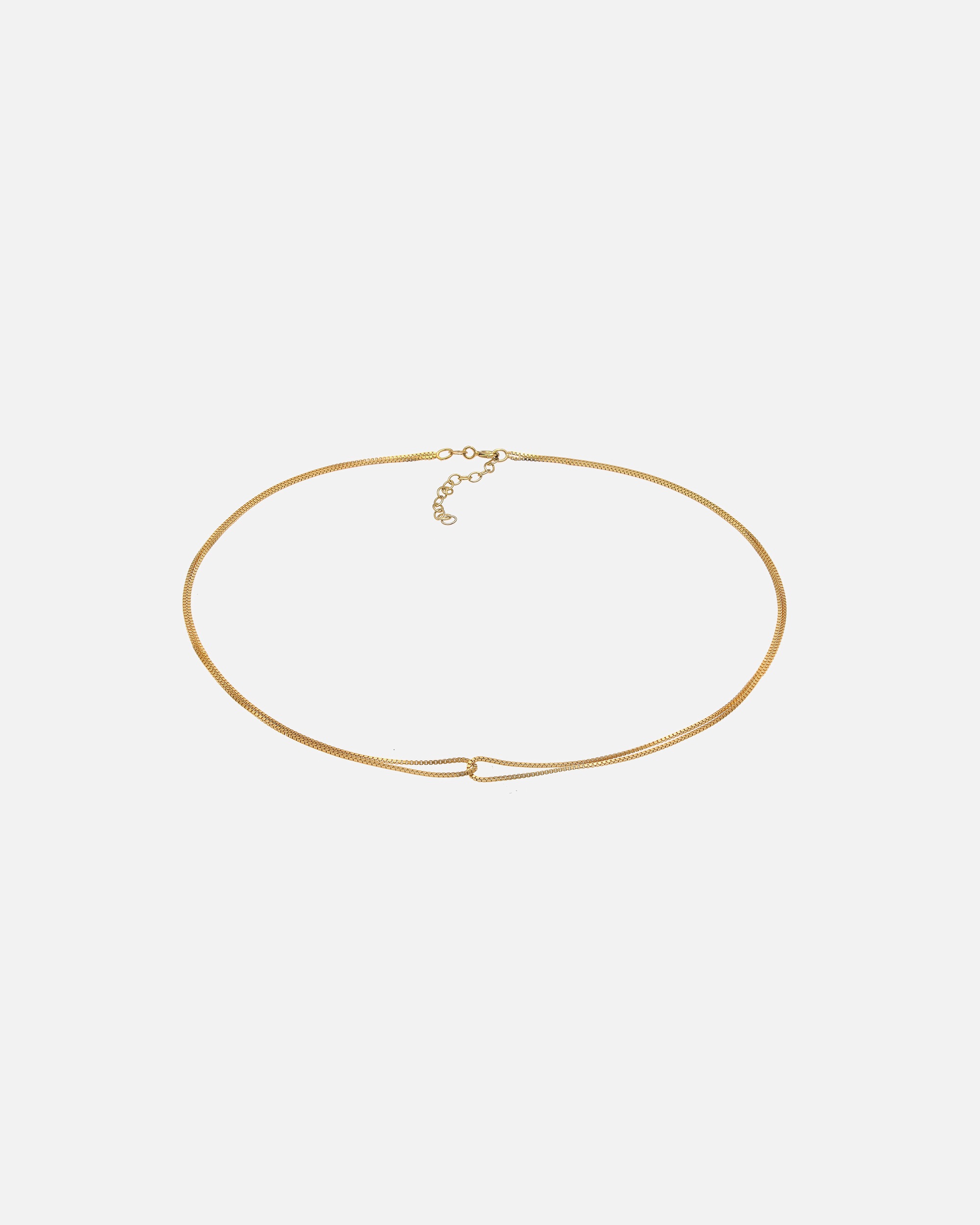 Naszyjnik dla Kobieta Elli Damski Choker Wenecki Infinity Przeplatany w srebrze 925 Sterling Silver goldfarben