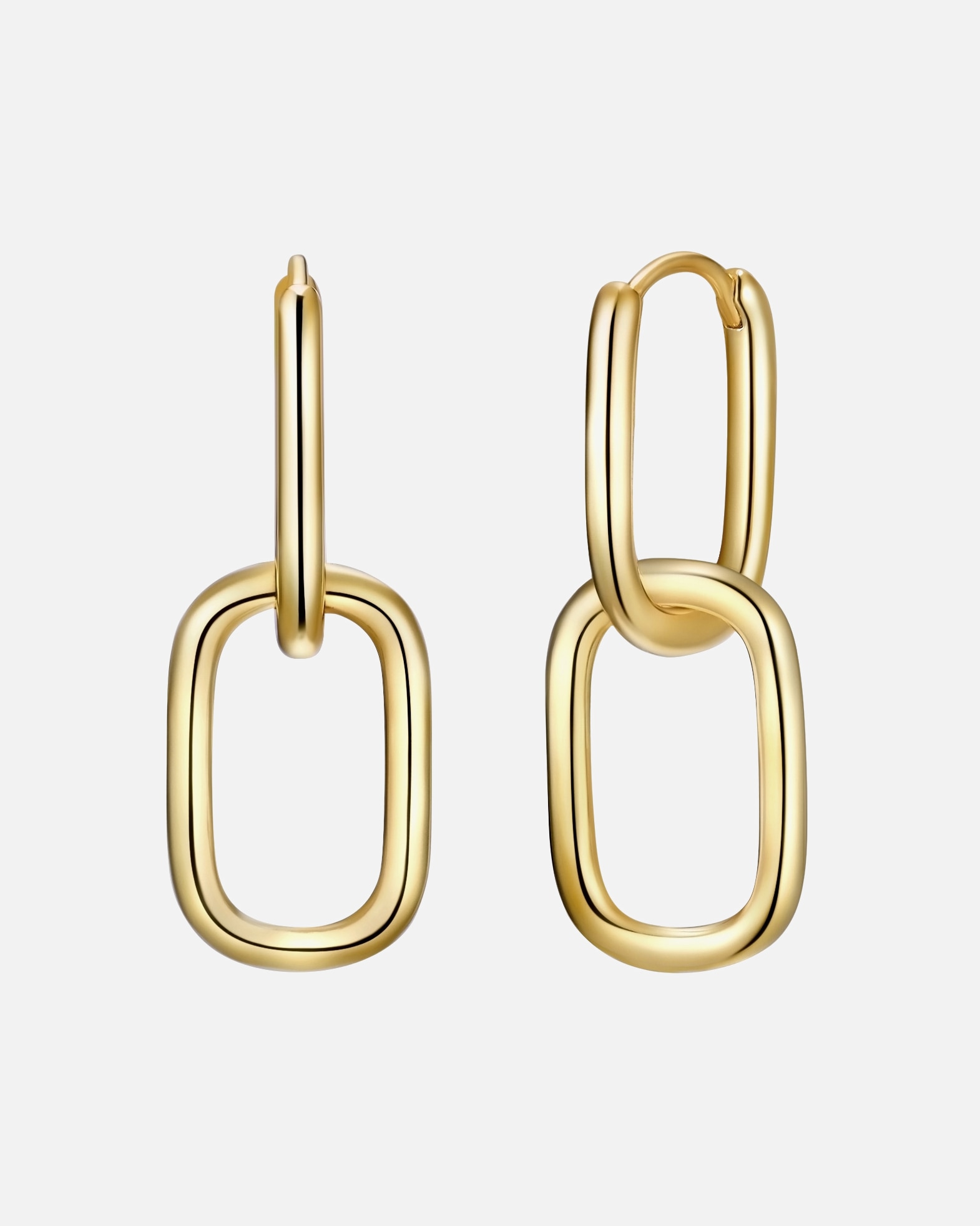 Obrączki dla Kobieta Glanzstücke München Kolczyki z Srebro wysokiej próby w Żółte złoto 32,9 mm