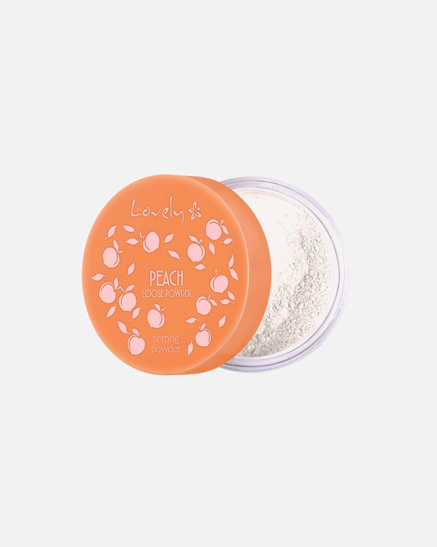 Puder dla Unisex Lovely Peach Loose Powder Transparentny