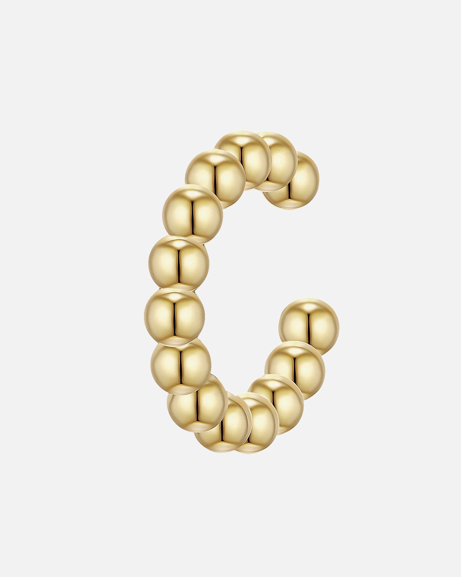 Ozdoba ucha dla Kobieta Srebrne klamry na ucho srebro wysokiej próby żółte złoto 16,9 mm