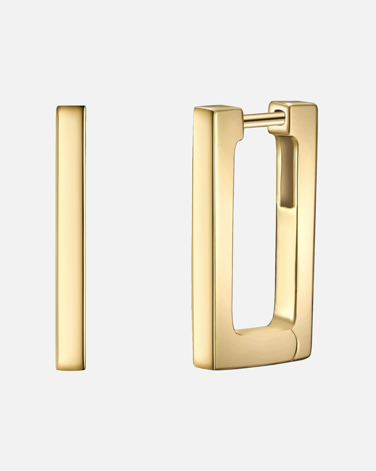 Obrączki dla Kobieta Kolczyki z Srebro wysokiej próby w Żółte złoto 19,7 mm