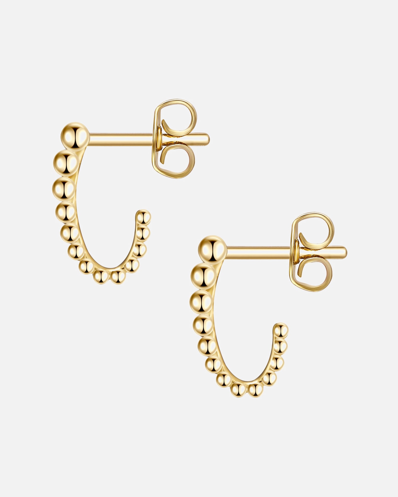 Kolczyki dla Kobieta Glanzstücke München Srebrne kolczyki kreole srebro wysokiej próby żółte złoto 12,0 mm