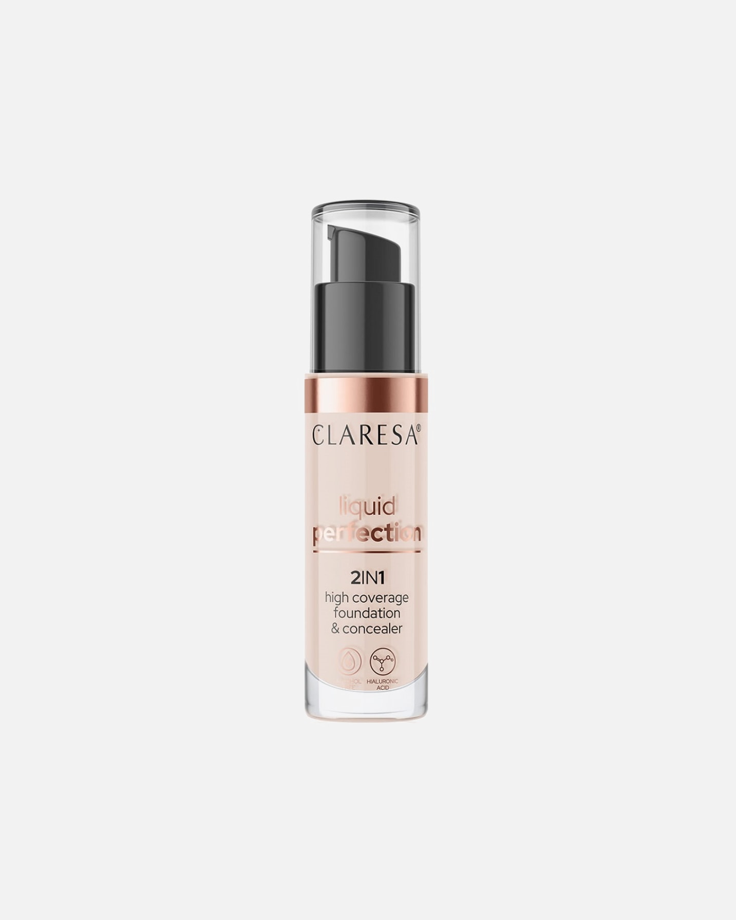 Podkład dla Kobieta Claresa Liquid Perfection 2in1 High Coverage Foundation & Concealer 34g 103 Cool Medium