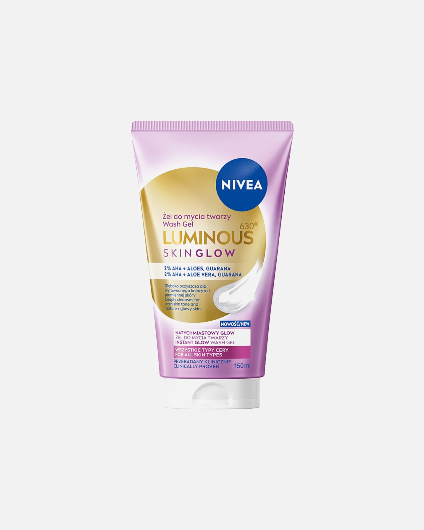 Żel do golenia dla Kobieta NIVEA Luminous630® Skin Glow 150 ml