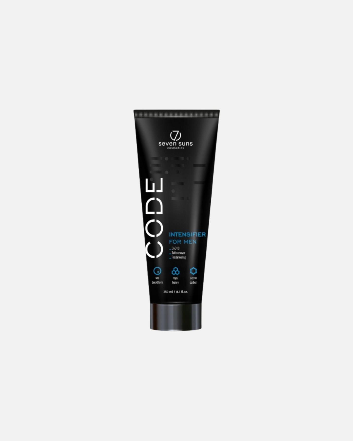 Balsam do opalania dla Mężczyzna 7suns Default Brand Line Przyspieszacz do opalania dla mężczyzn z masłem shea i koenzymem q10 250 ml