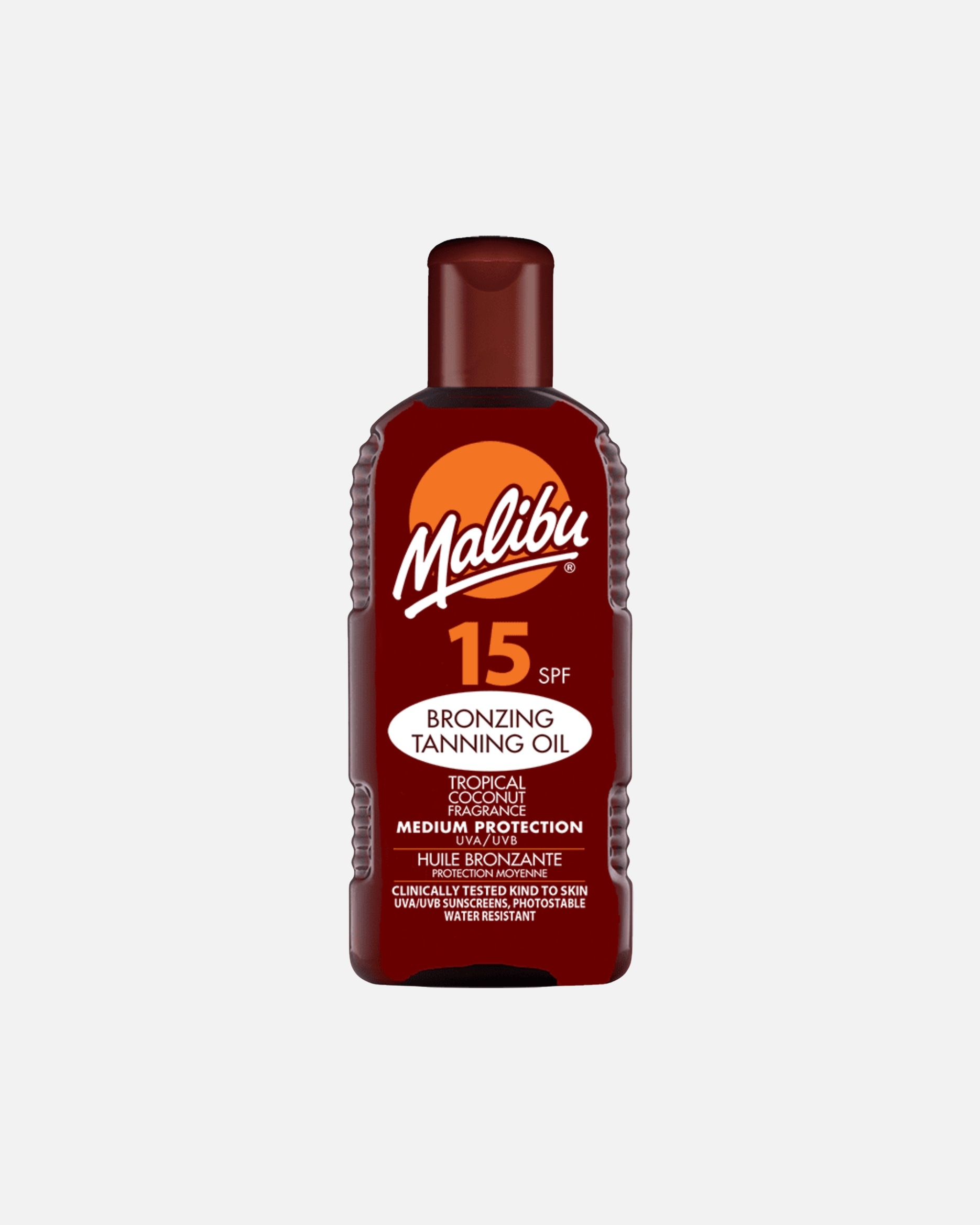 Balsam do opalania dla Unisex Bronzing Tanning Oil olejek do opalania brązujący tropikalny kokos SPF15 200 ml