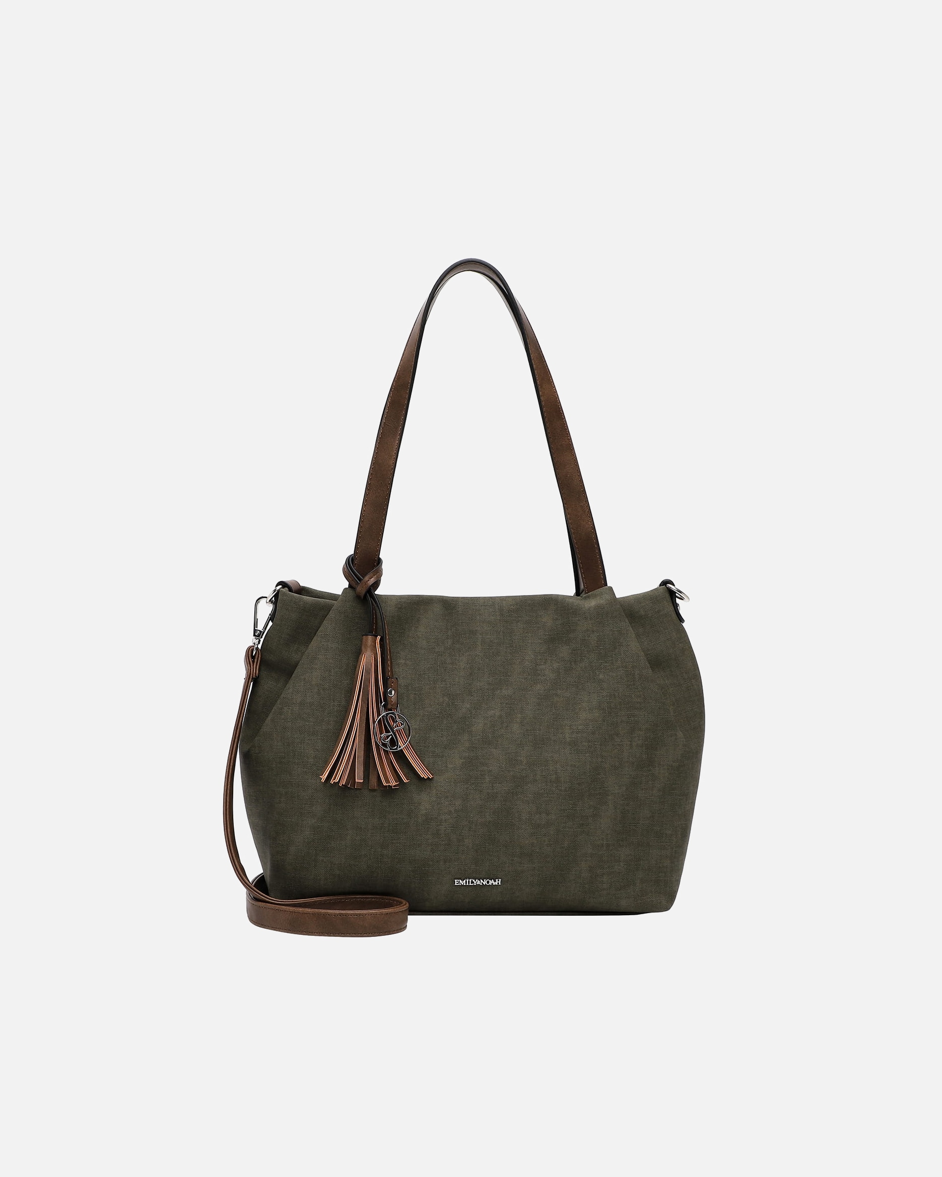 Torba dla Kobieta Emily & Noah Torebka Shopper E&N Elke Forest/Taupe