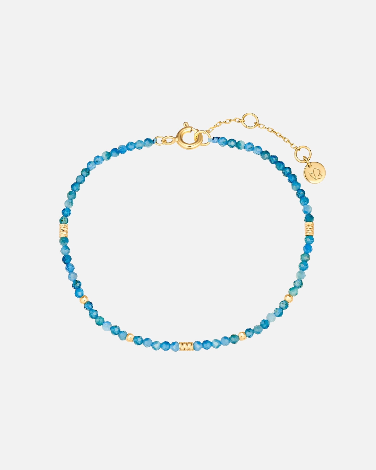 Bransoletka dla Kobieta Bransoletka Srebro wysokiej próby Żółte złoto 17,0 cm Basislänge + 3,0 cm Verlängerung