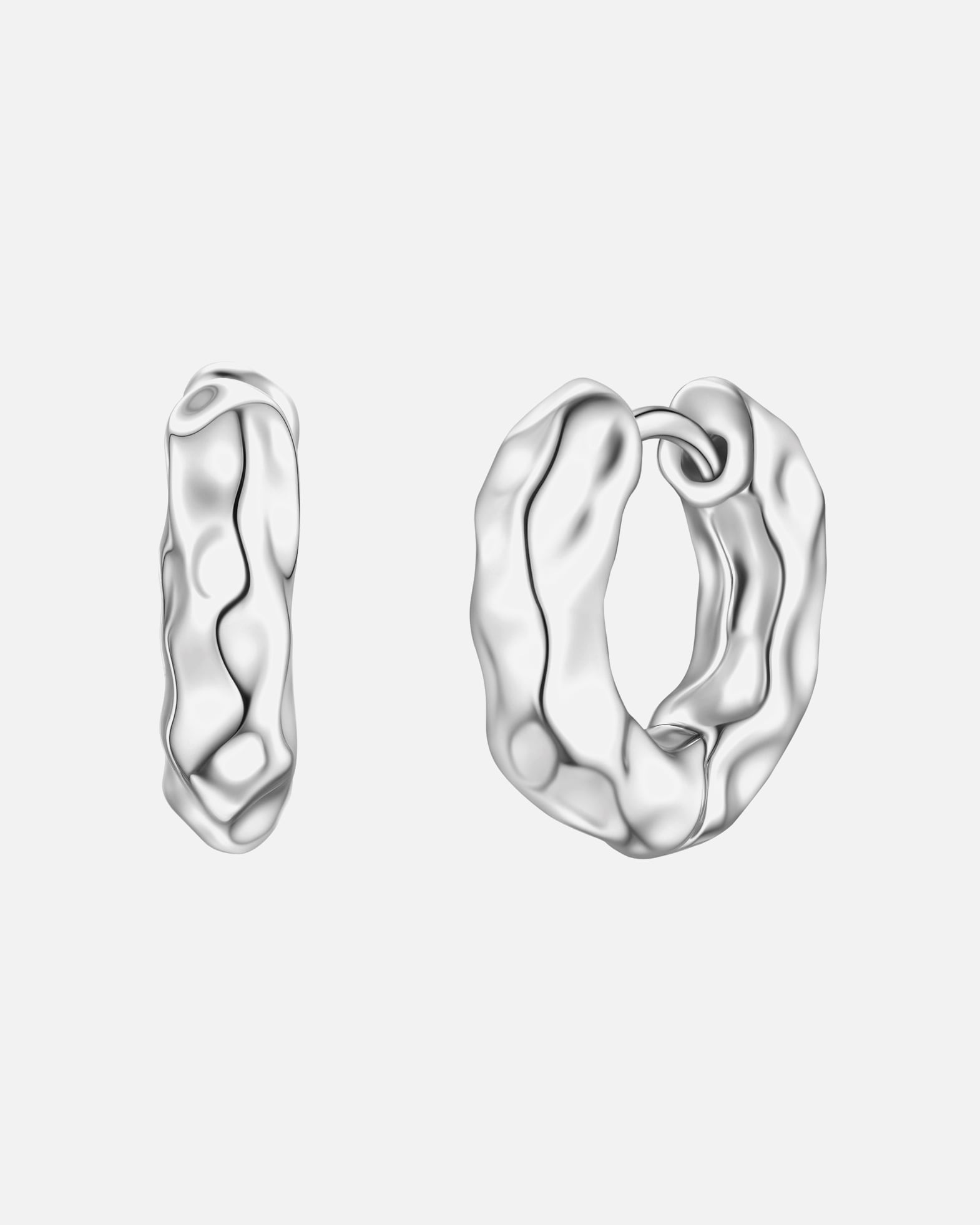 Obrączki dla Kobieta Yokoamii Kolczyki z mosiadzu w srebrze 16,4 mm