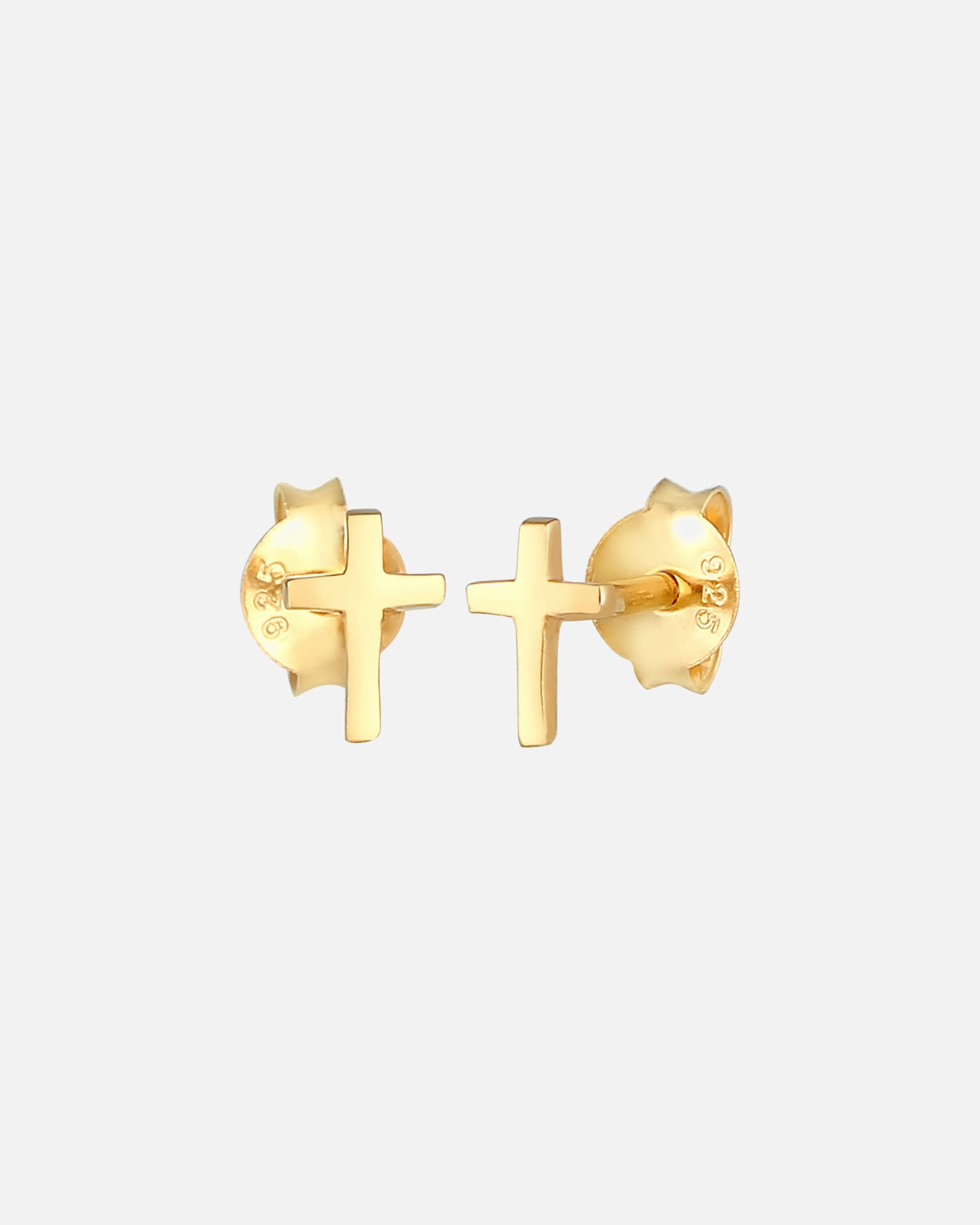 Kolczyki dla Kobieta Elli Dziecięcy Krzyżyk Religia Wiara Trend srebro 925 Sterling Silver goldfarben
