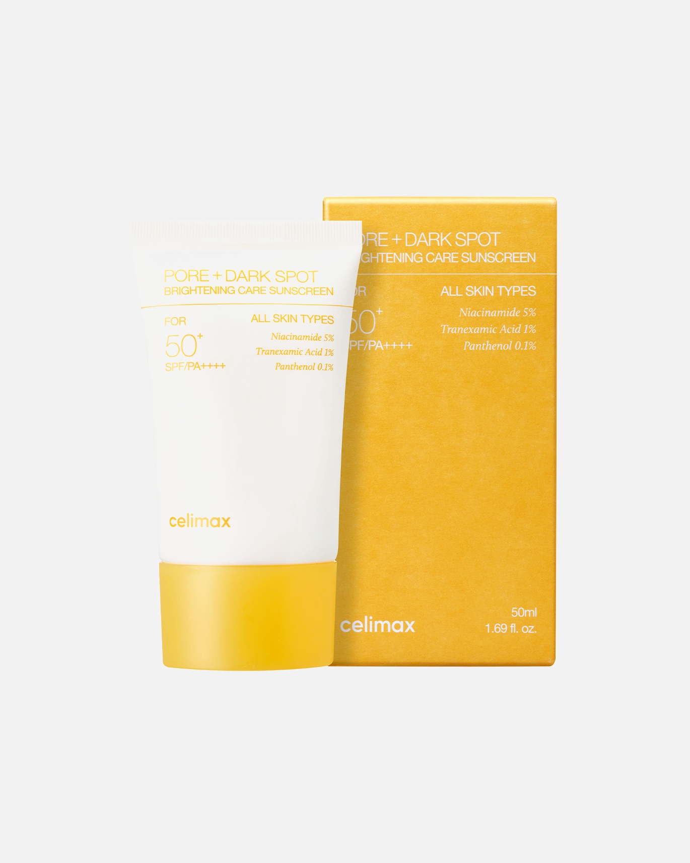 Krem przeciwsłoneczny do twarzy dla Unisex Celimax Pore+Dark Spot Brightening Care Sunscreen 50 ml