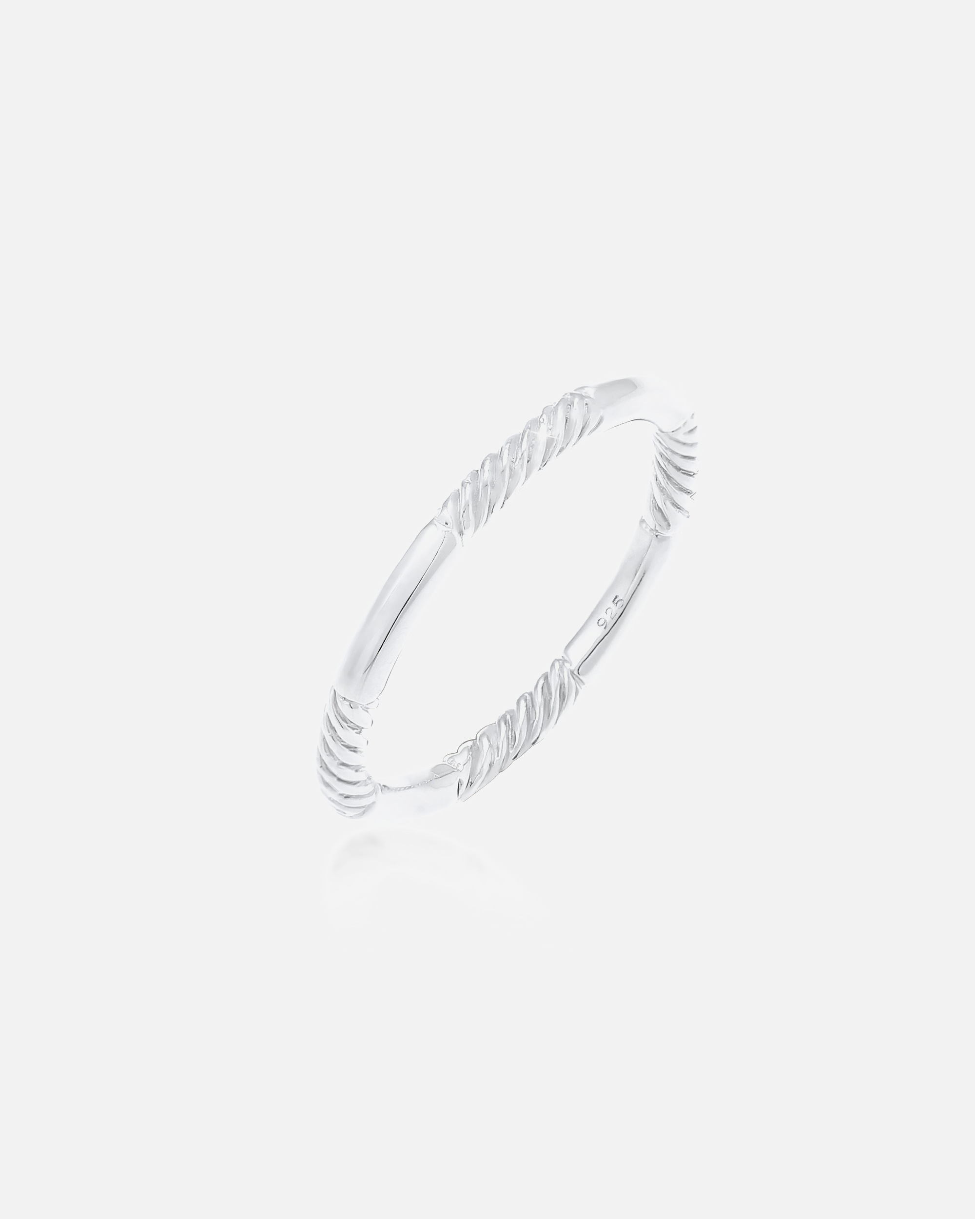 Pierścionek dla Kobieta Elli Damy Bandring Basic Stacking toczone w 925 Sterling Silver 56