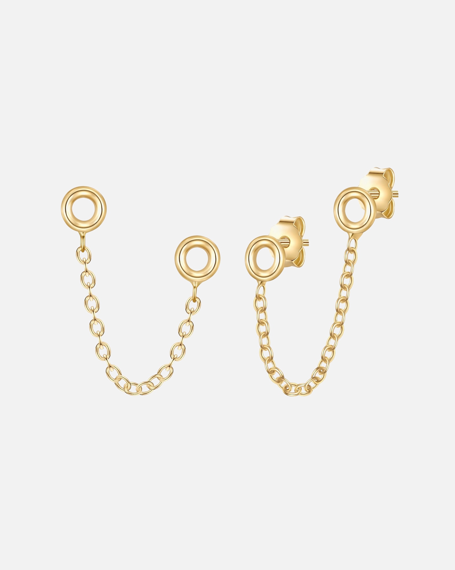 Kolczyki dla Kobieta Glanzstücke München Kolczyki Srebro wysokiej próby Żółte złoto 3,8 mm