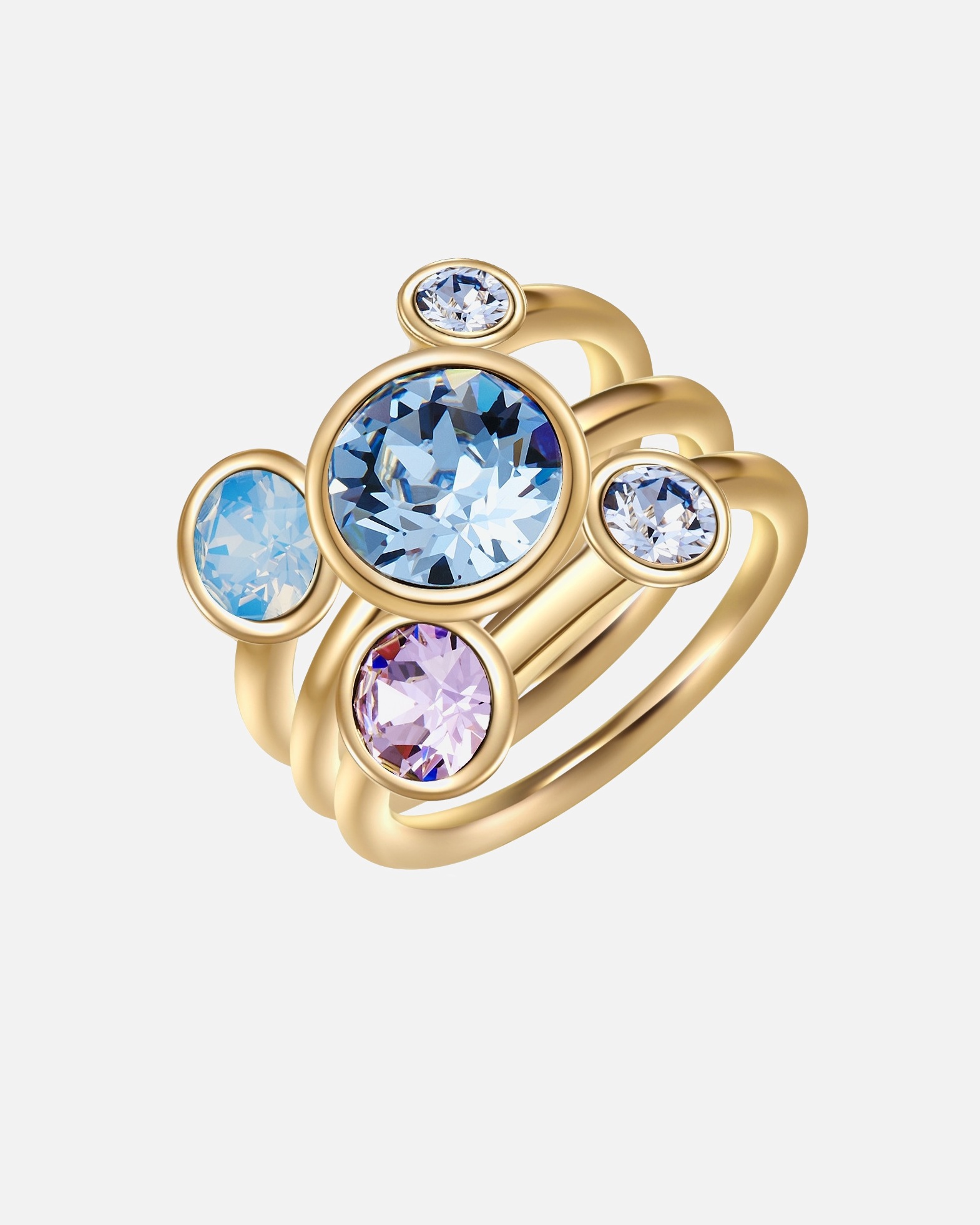 Pierścionek dla Kobieta Lulu & Jane Mosiadz Zdobienie kryształkami Swarovski® 56