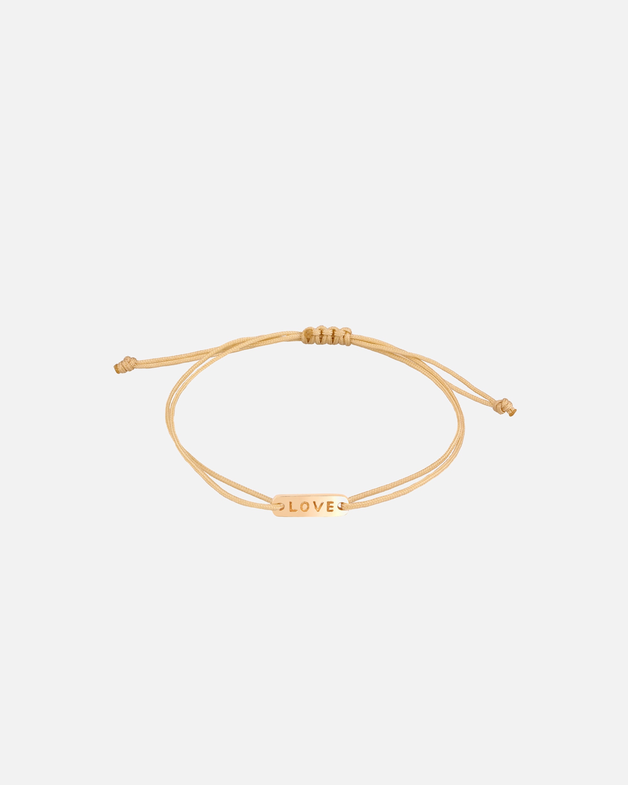 Bransoletka dla Kobieta Elli Damska blaszka z napisem "Love" z pozłacanego srebra próby 925 16