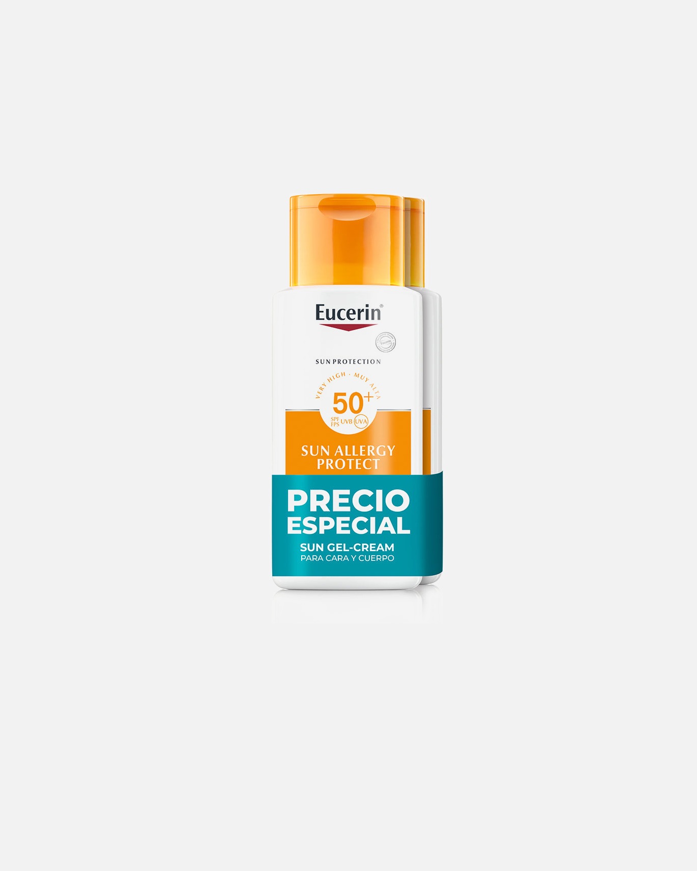 Krem do opalania dla Unisex Eucerin Krem-żel SPF50+ chroniący przed słońcem 300 ml