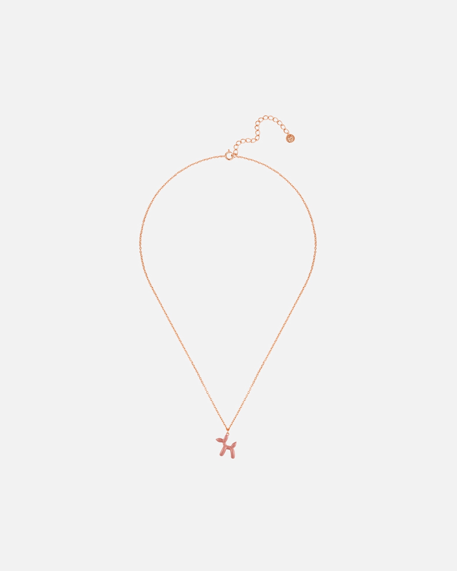 Naszyjnik dla Kobieta Glanzstücke München Łańcuszek Balonowy pies z Srebro wysokiej próby w Różowy złoty 40,0 cm Basiskette + 5,0 cm Verlängerung