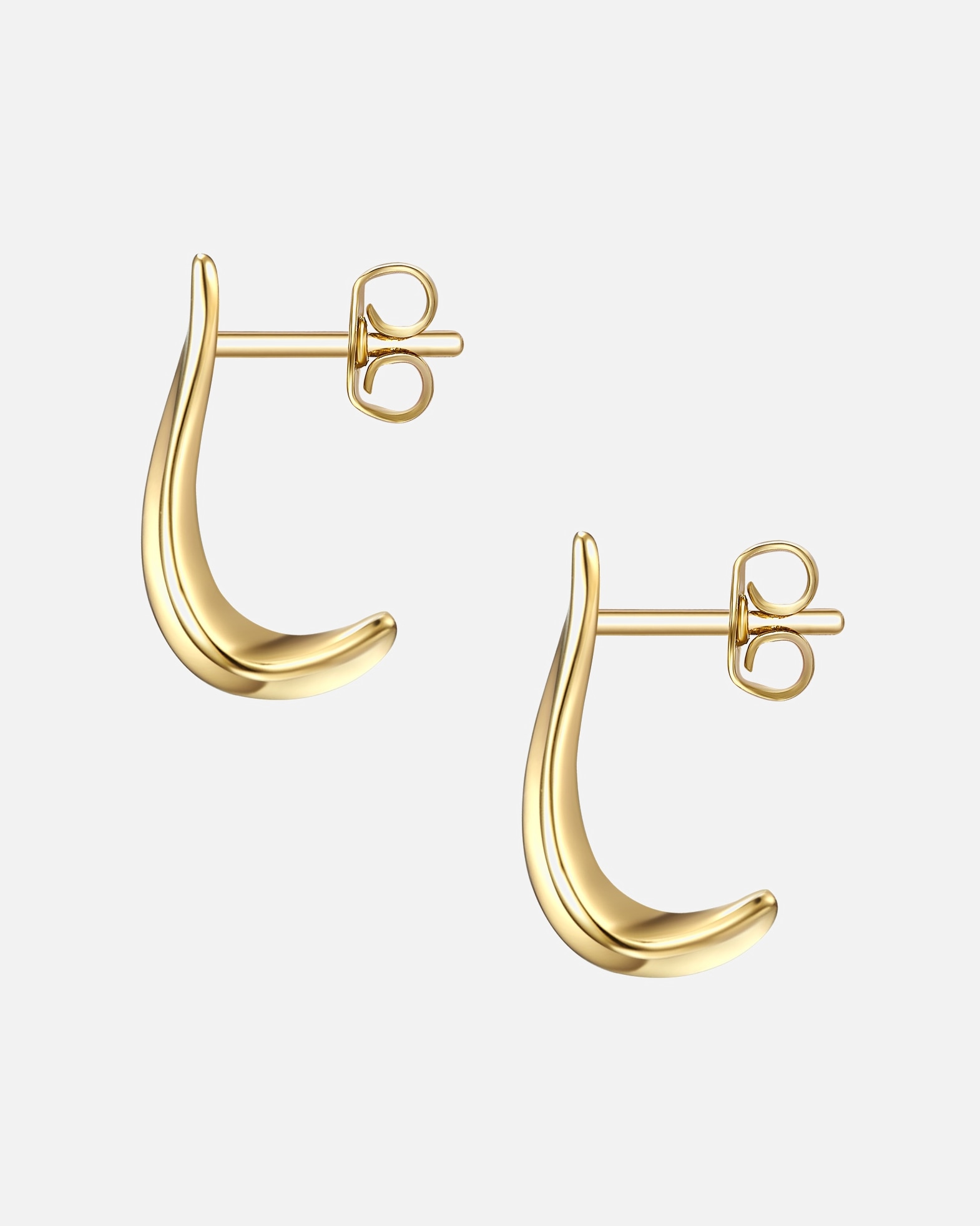 Kolczyki dla Kobieta Glanzstücke München Srebrne kolczyki sztyfty srebro wysokiej próby żółte złoto 16,8 mm