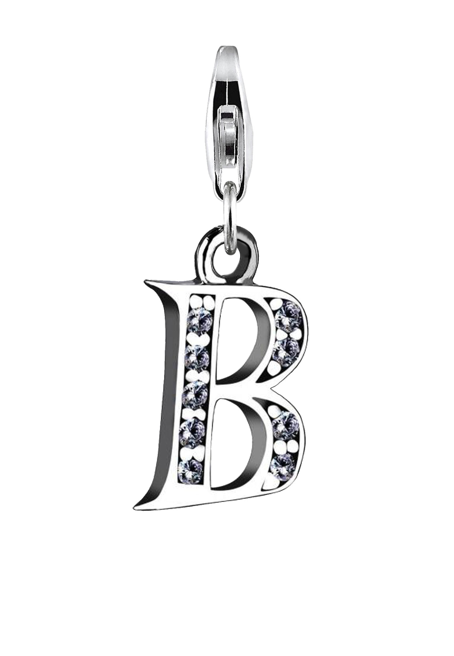 Damski wisiorek litera R ze srebra próby 925 sterling silver