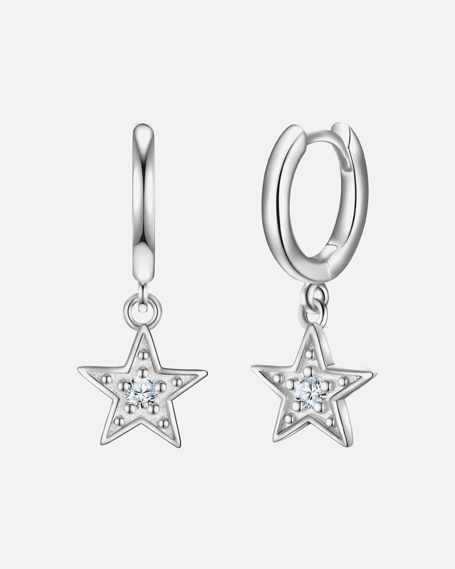 Kolczyki dla Kobieta Glanzstücke München Kolczyki Gwiazda z Srebro wysokiej próby w Srebrny 22,6 mm