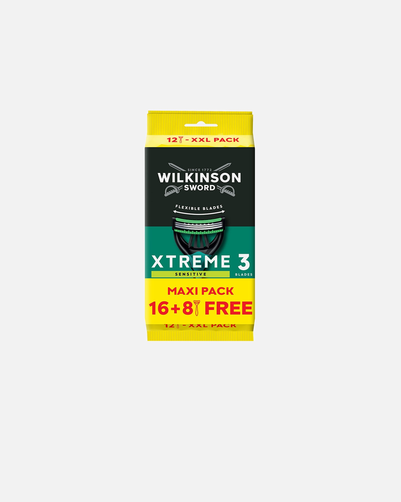 Brzytwa dla Mężczyzna Wilkinson Jednorazowe maszynki do golenia XTREME-3 SENSITIVE 1 sztuka