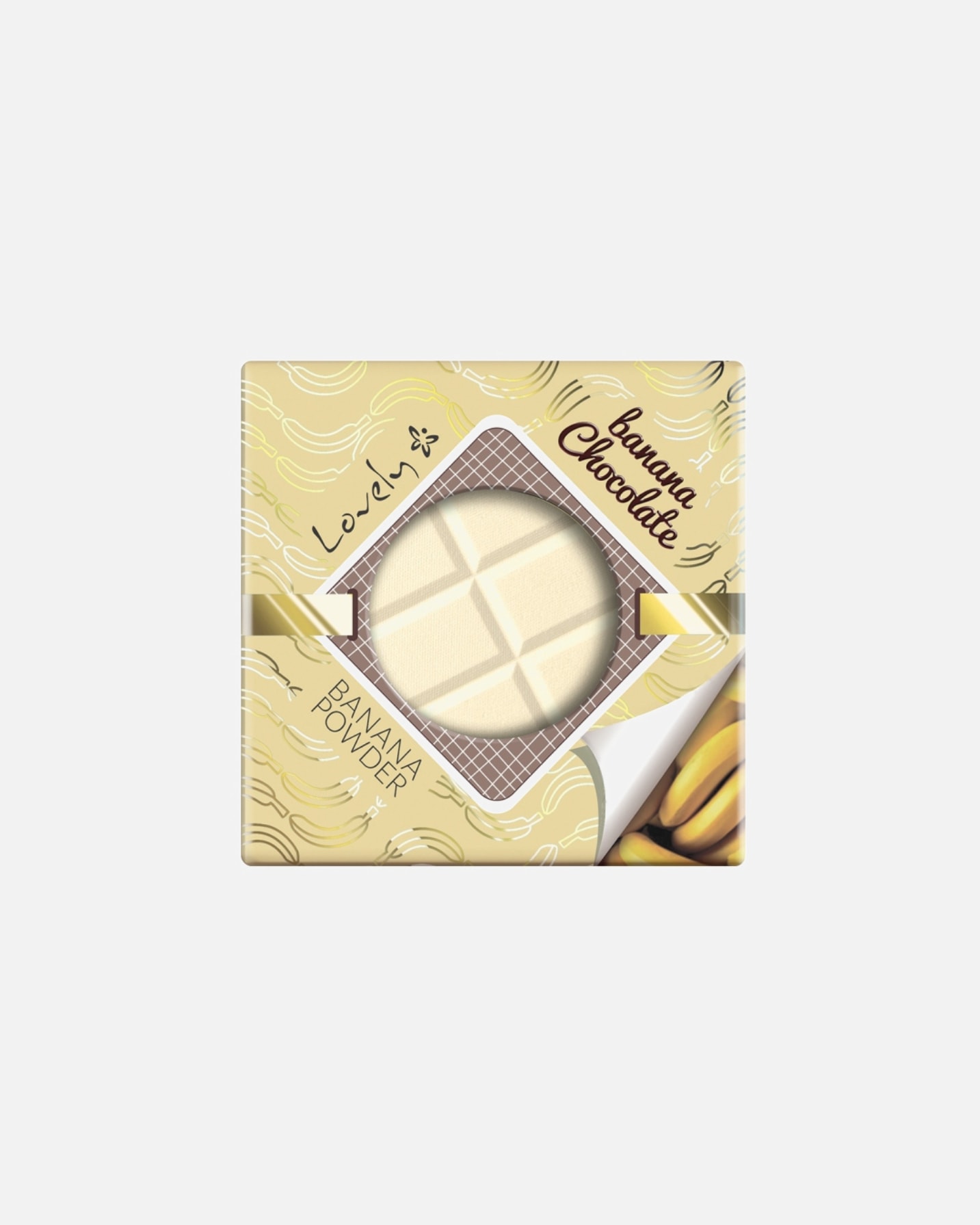 Puder dla Unisex Lovely Banana Chocolate Powder Banana